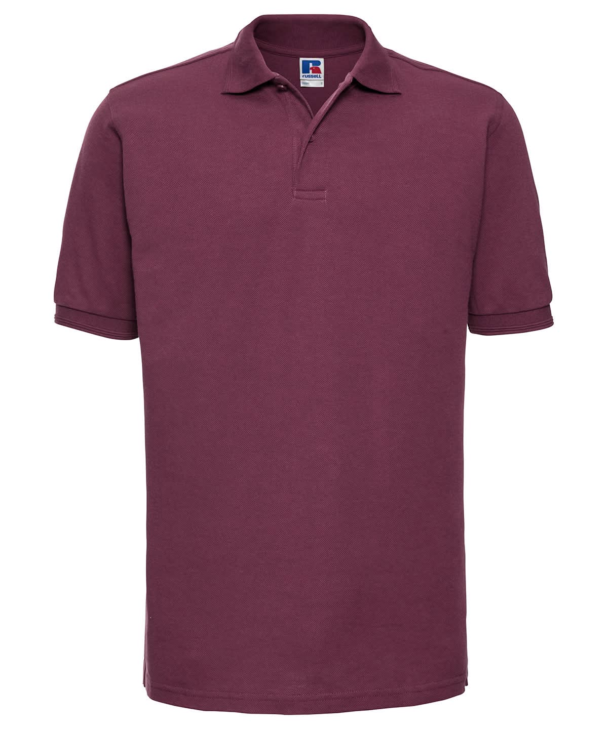 Russell Europe Hard wearing 60C wash polo J599M - Burgundy - Customisable Polos