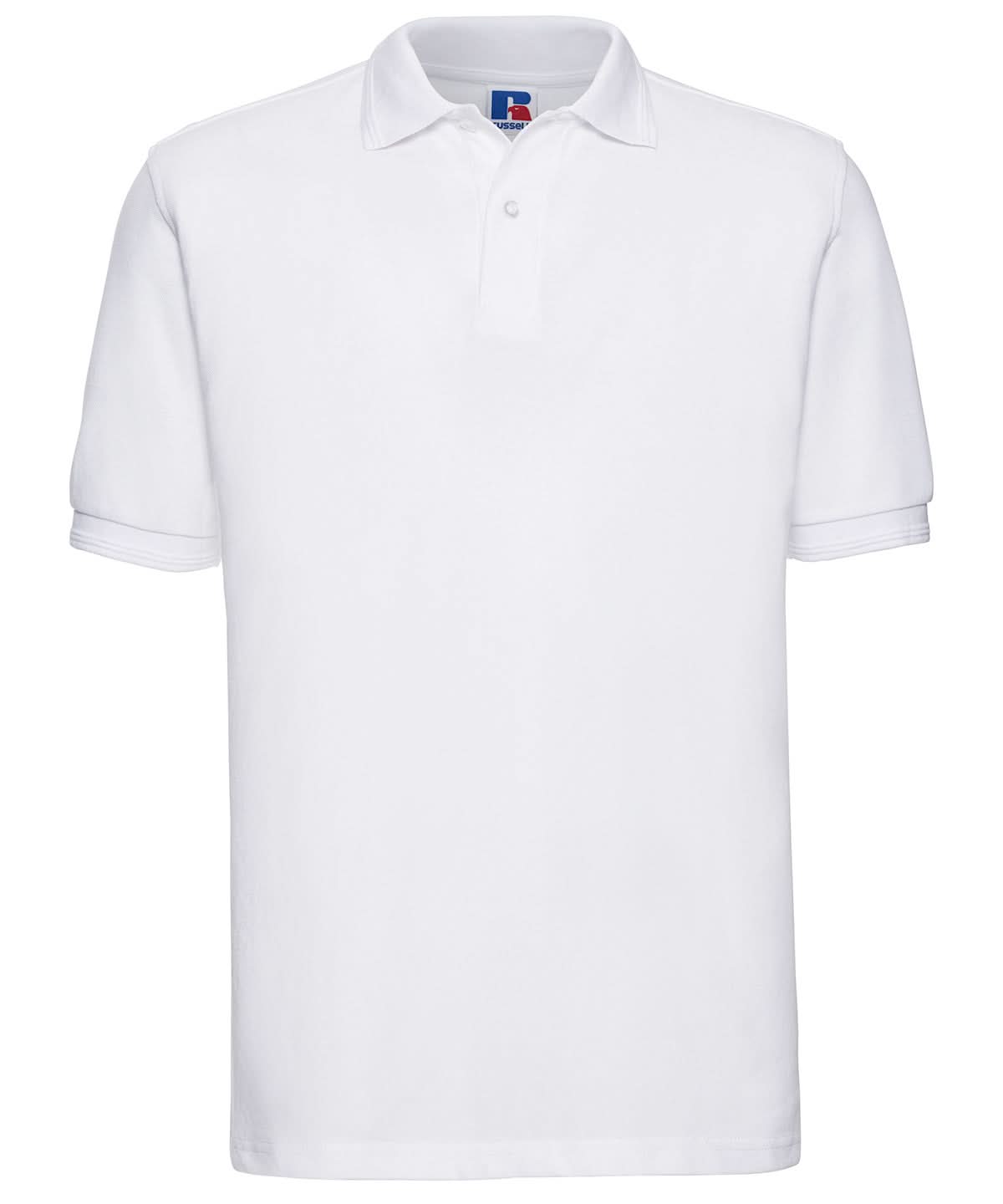 Russell Europe Hard wearing 60C wash polo J599M - White - Customisable Polos