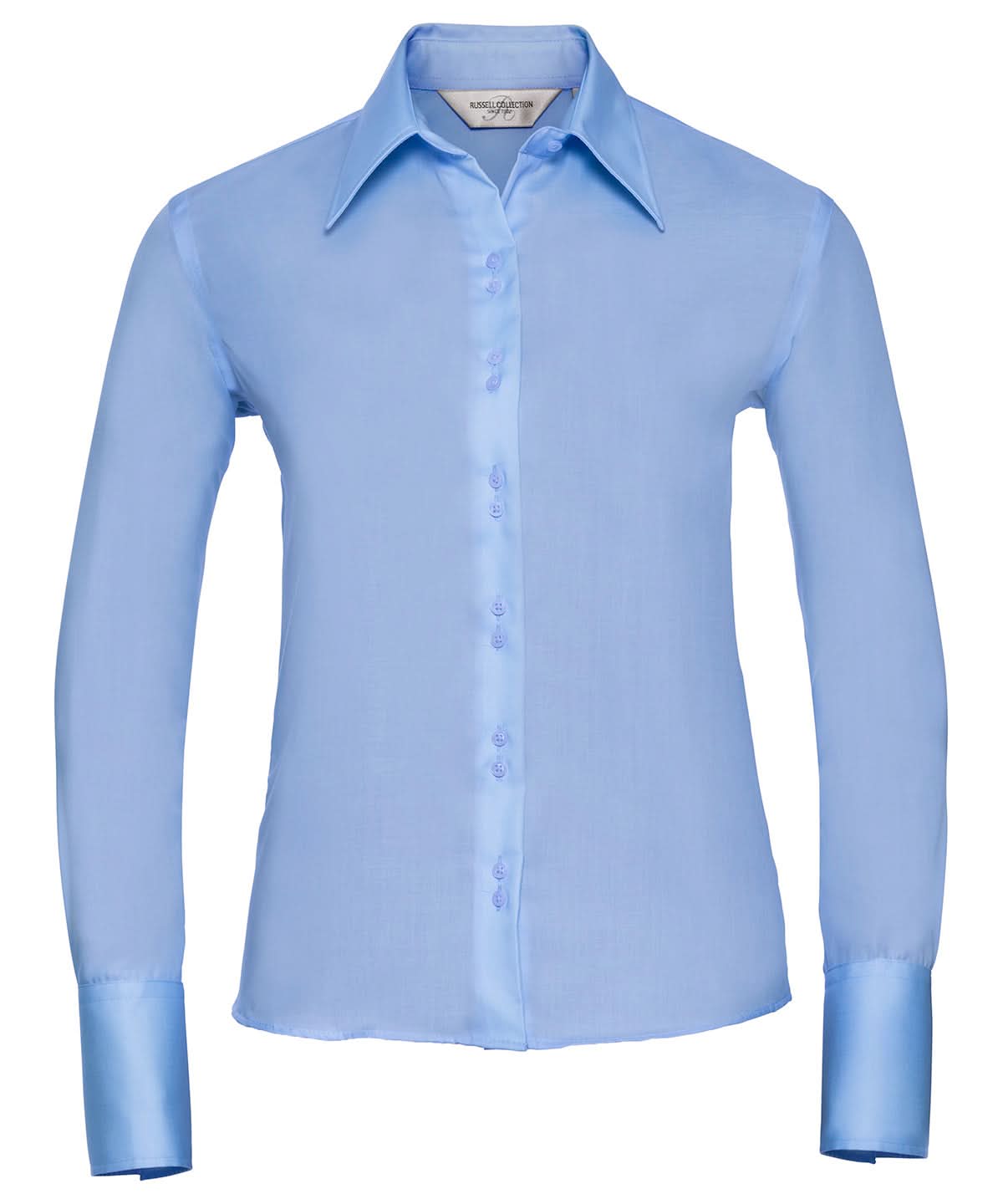 Russell Europe Womens long sleeve ultimate non iron shirt J956F - Bright Sky - Customisable Shirts
