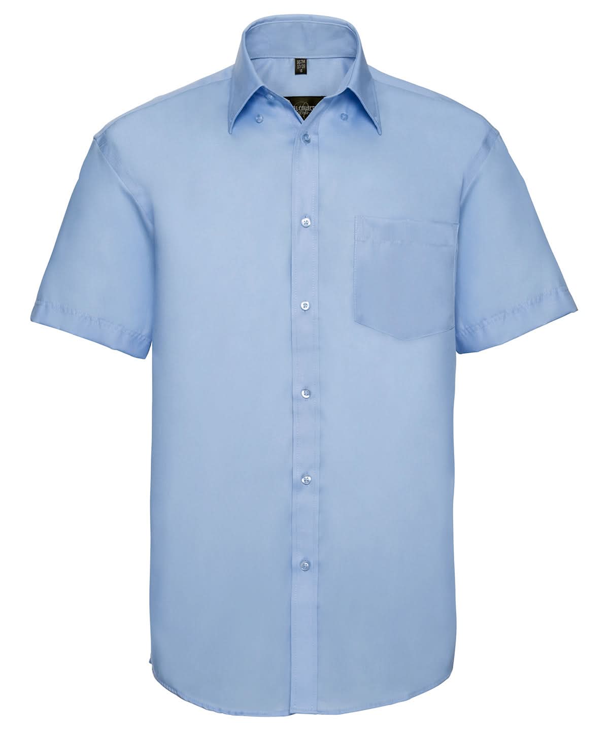 Russell Europe Short sleeve ultimate non iron shirt J957M - Bright Sky - Customisable Shirts