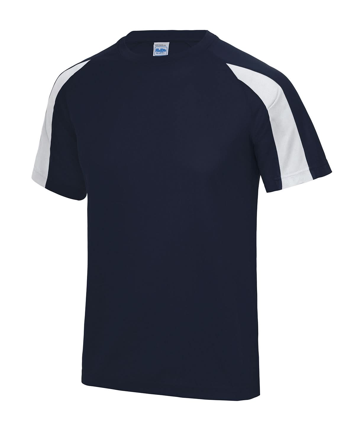 AWDis Just Cool Contrast cool T JC003 - French Navy Arctic White* - Customisable T-Shirts