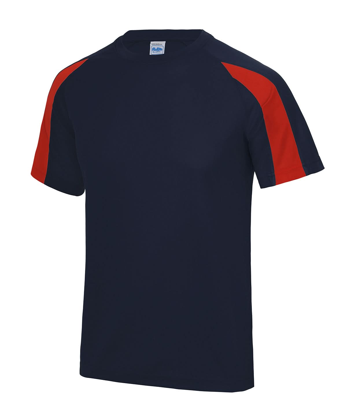 AWDis Just Cool Contrast cool T JC003 - French Navy Fire Red - Customisable T-Shirts