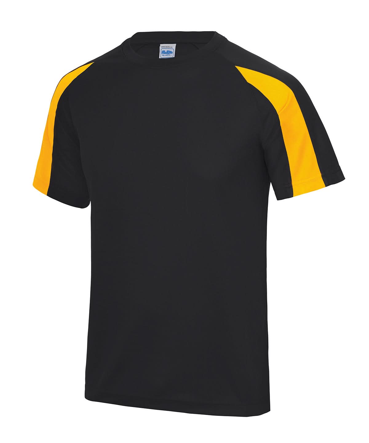 AWDis Just Cool Contrast cool T JC003 - Jet Black Gold - Customisable T-Shirts
