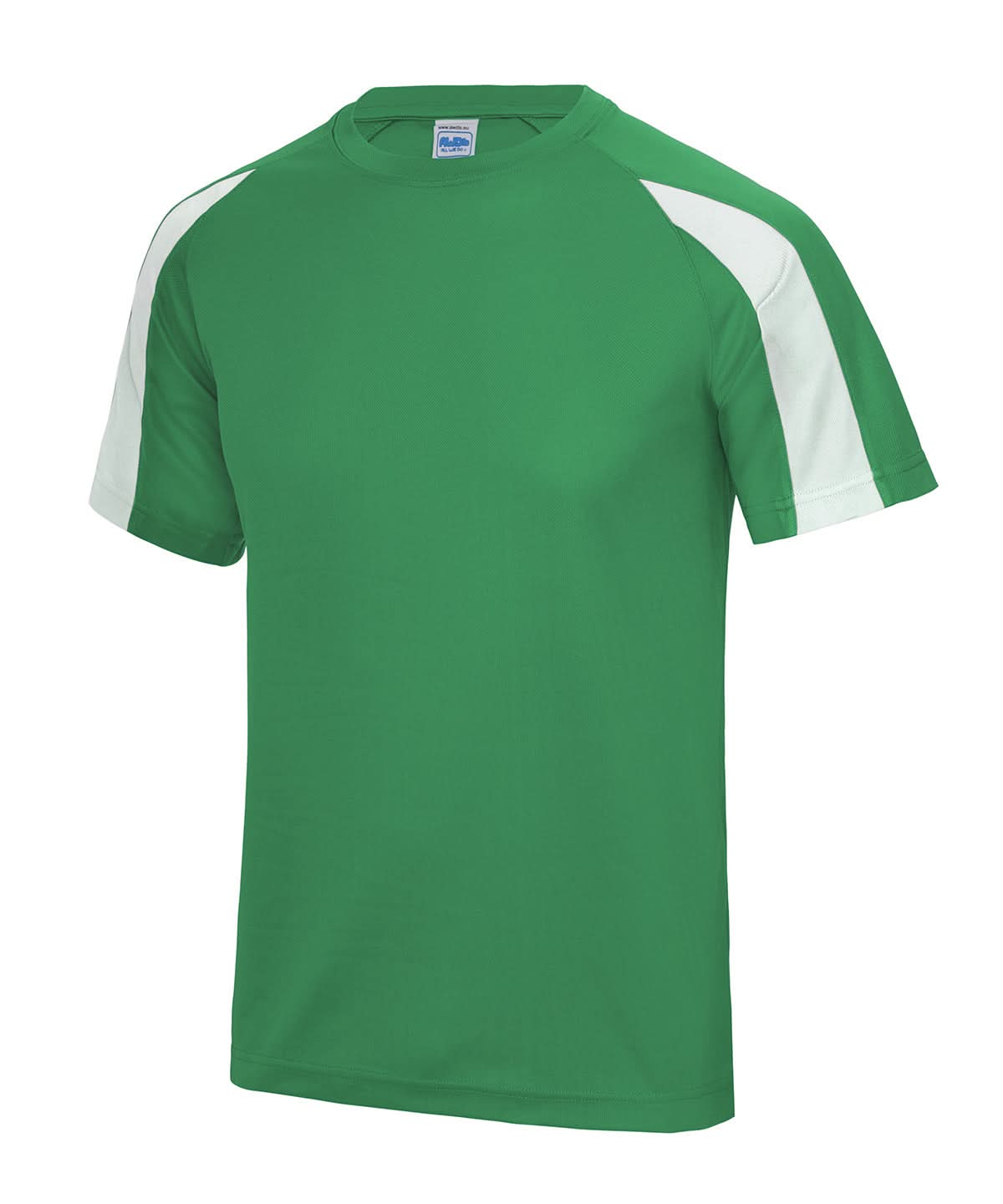AWDis Just Cool Contrast cool T JC003 - Kelly Green Arctic White - Customisable T-Shirts