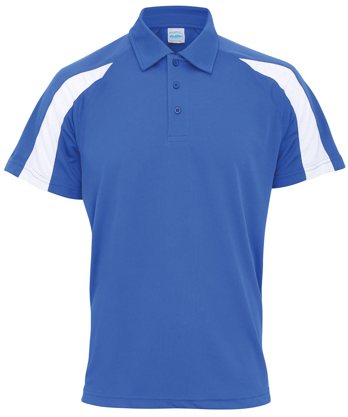 AWDis Just Cool Contrast cool polo JC043 - Royal Blue Arctic White - Customisable Polos
