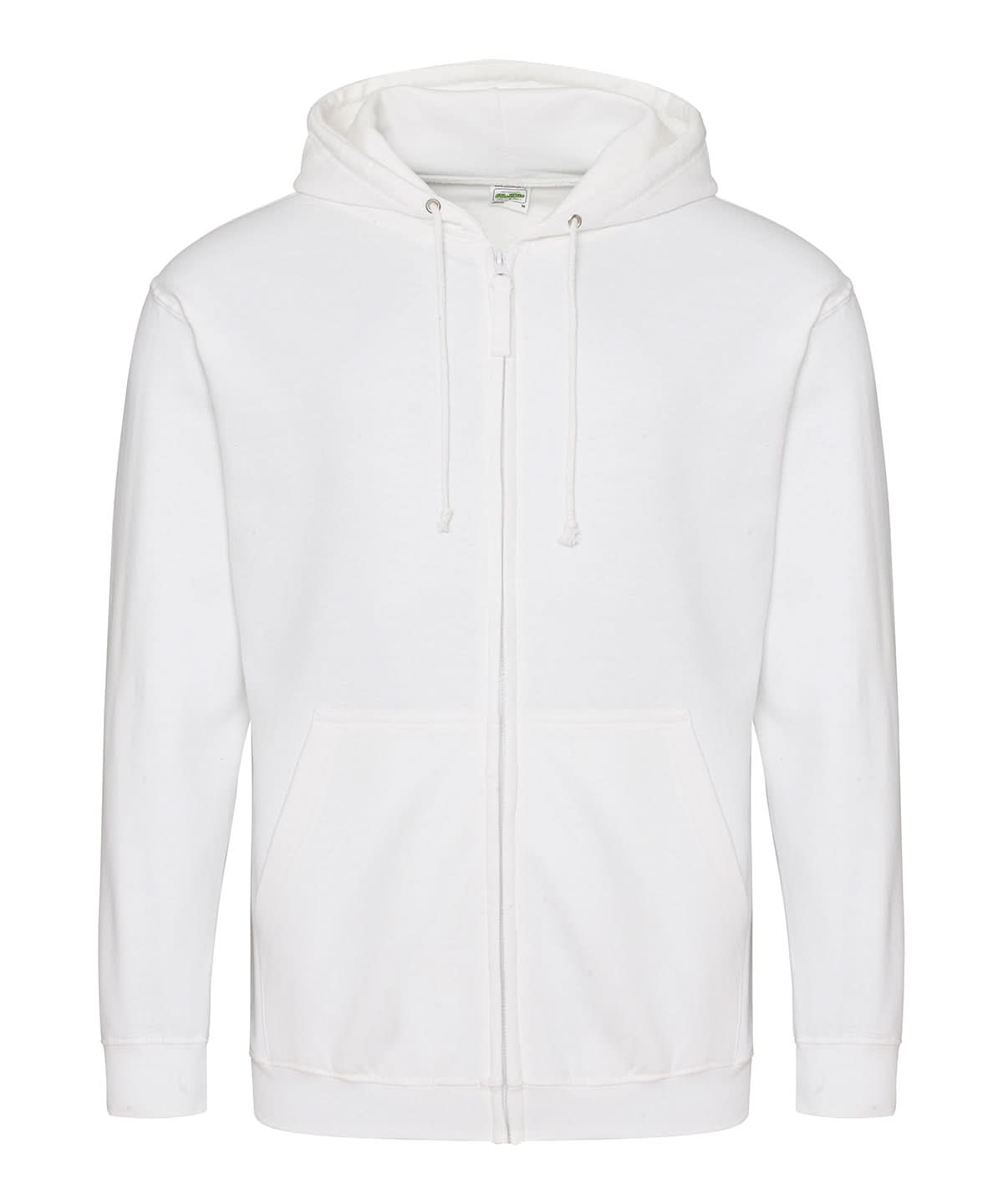 AWDis Just Hoods Zoodie Arctic White JH050 - Arctic White - Customisable Hoodies