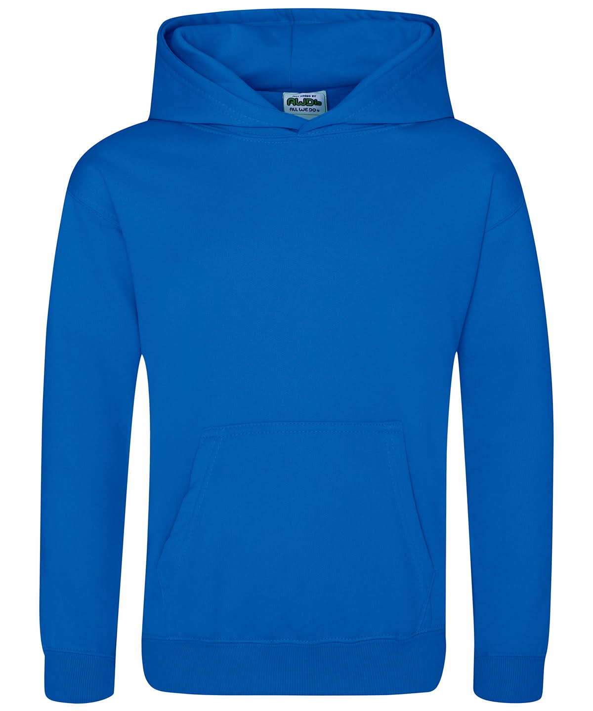 AWDis Just Hoods Kids sports polyester hoodie JH06J - Royal Blue - Customisable Hoodies