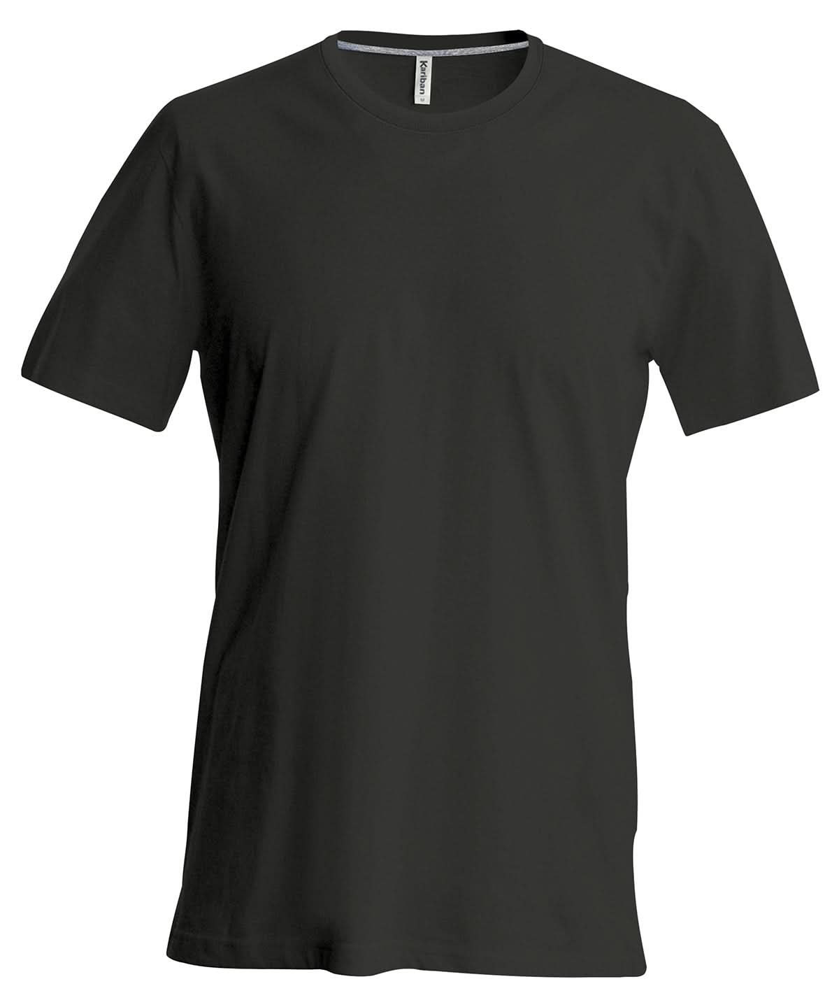 Kariban Short sleeved crew neck T shirt KB356 - Black - Customisable T-Shirts