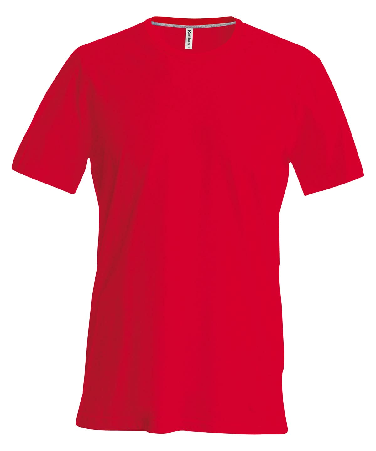 Kariban Short sleeved crew neck T shirt KB356 - Red - Customisable T-Shirts