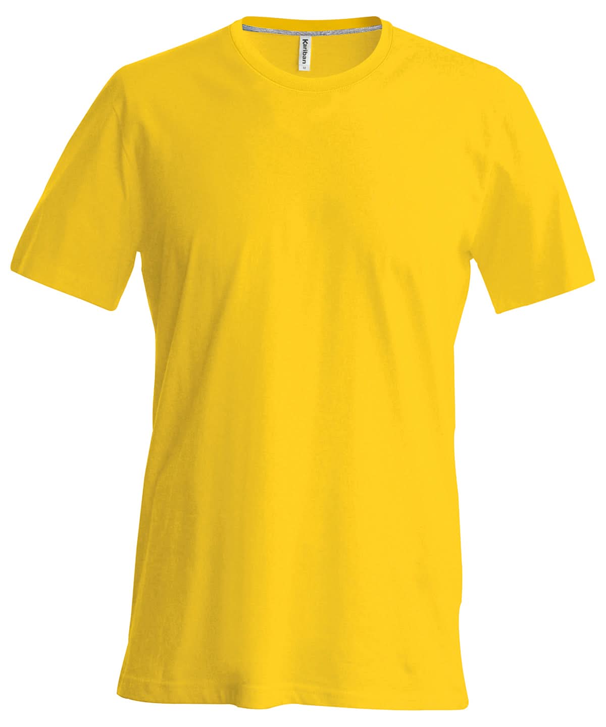 Kariban Short sleeved crew neck T shirt KB356 - Yellow - Customisable T-Shirts