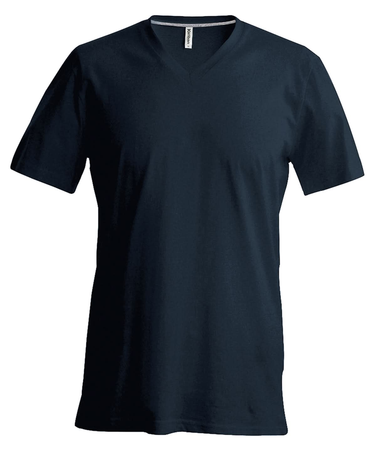 Kariban Mens short sleeved V neck T shirt KB357 - Dark Grey - Customisable T-Shirts