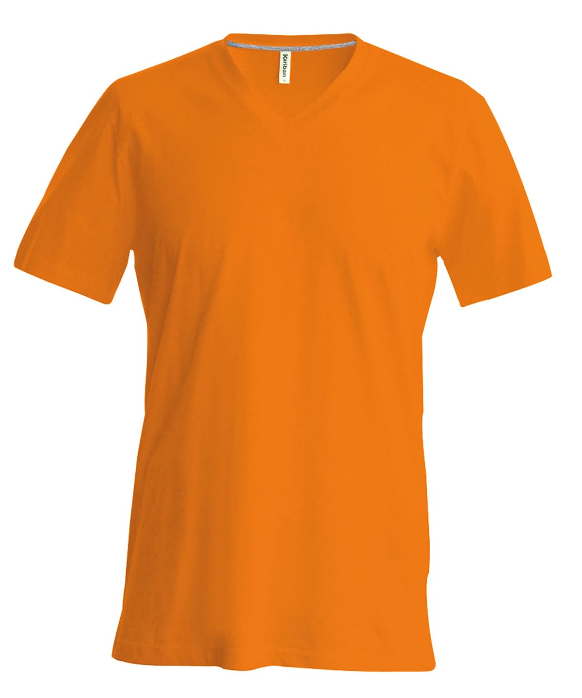 Kariban Mens short sleeved V neck T shirt KB357 - Orange - Customisable T-Shirts