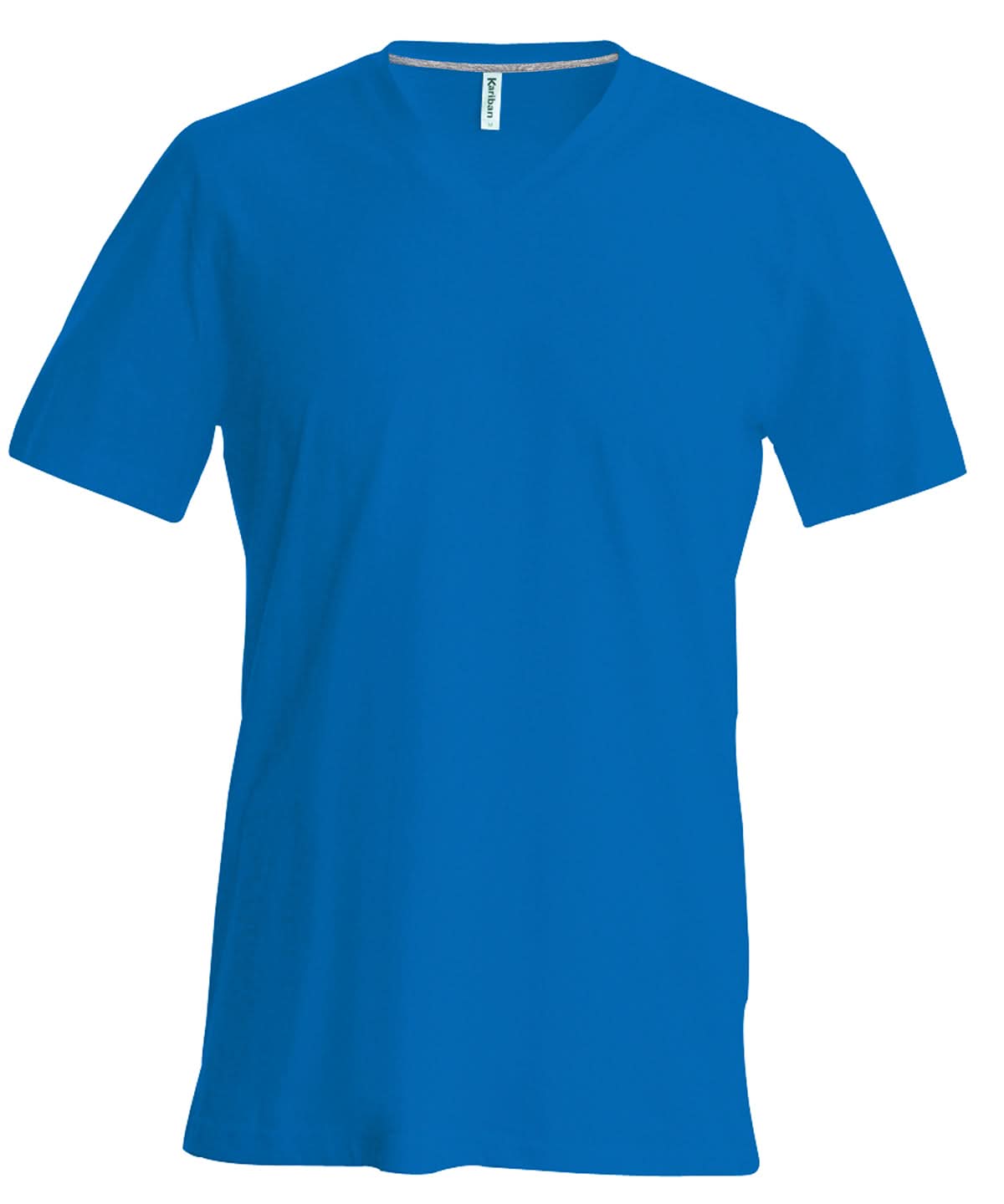 Kariban Mens short sleeved V neck T shirt KB357 - Royal Blue - Customisable T-Shirts