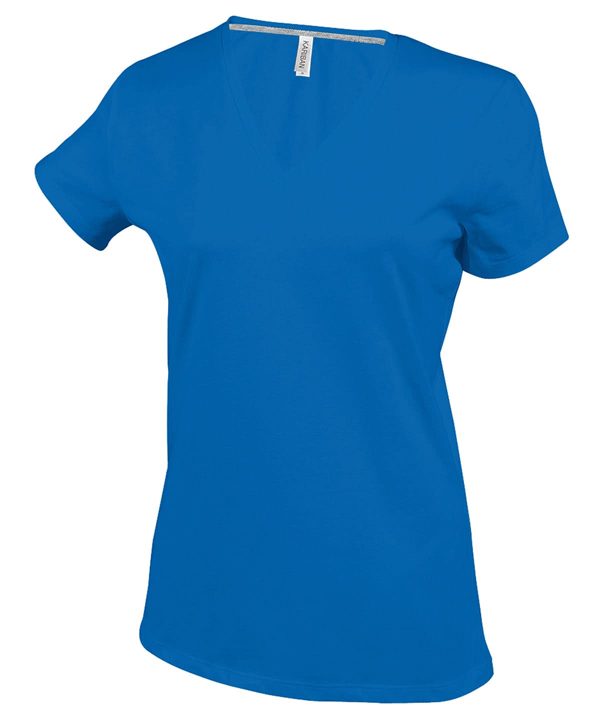 Kariban Ladies short sleeved V neck T shirt KB381 - Royal Blue - Customisable T-Shirts