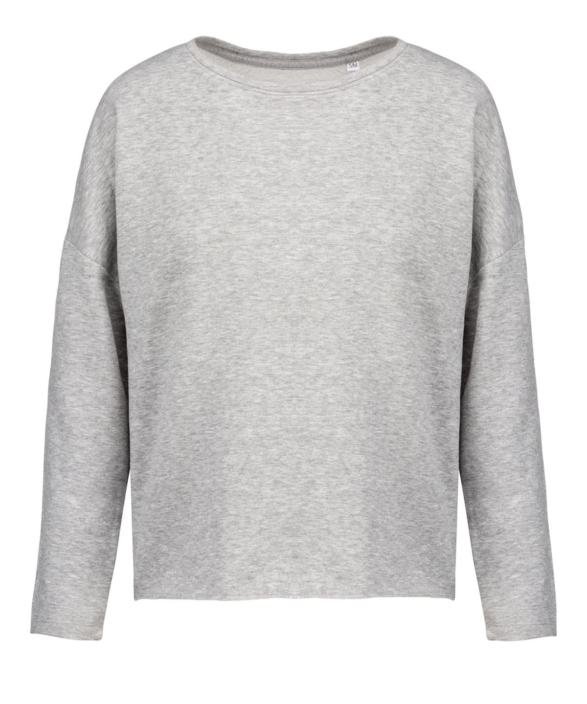 Kariban Ladies oversized sweatshirt KB471 - Light Grey Heather - Customisable Sweatshirts