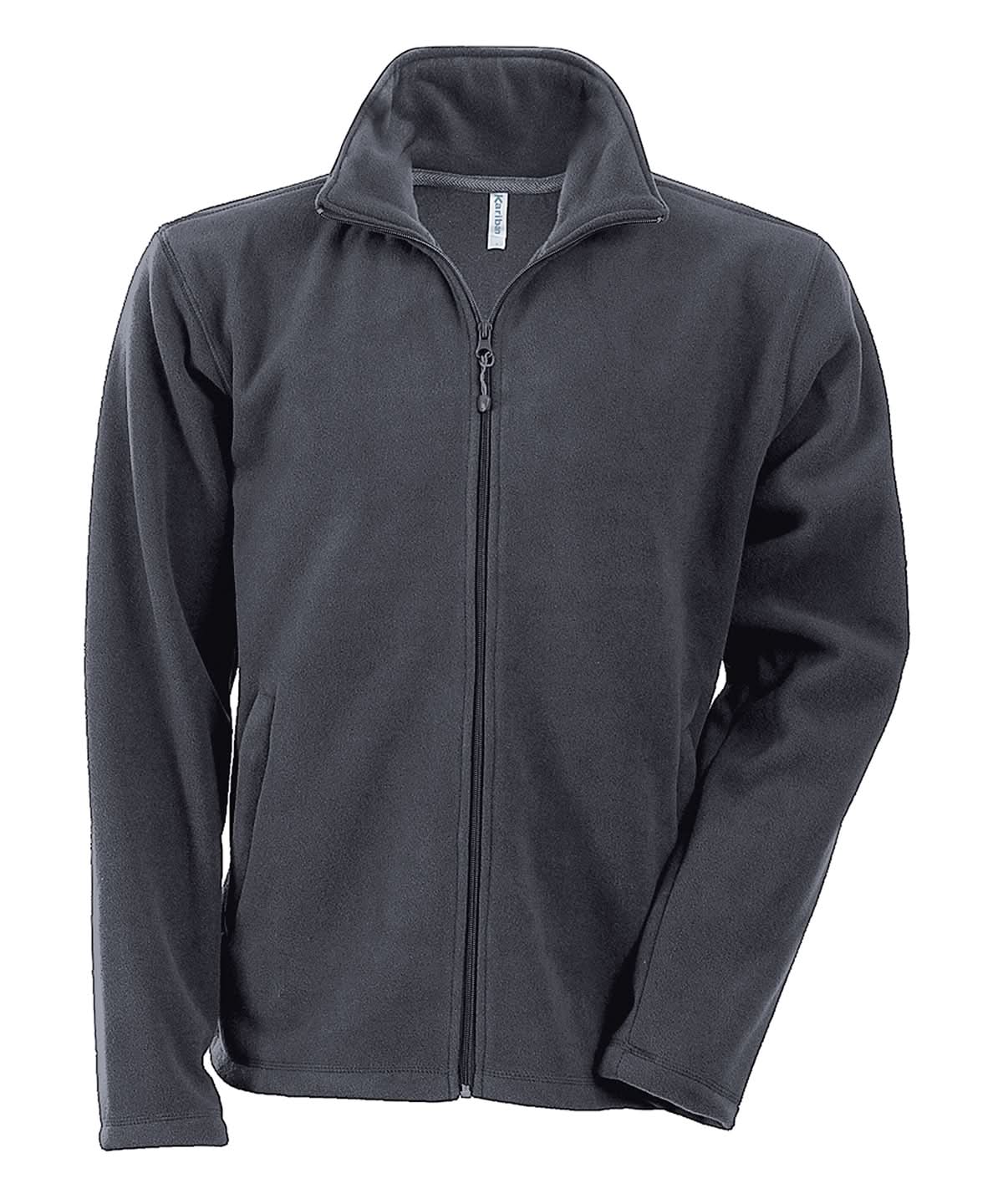 Kariban Falco full zip microfleece jacket KB911 - Convoy Grey - Customisable Jackets