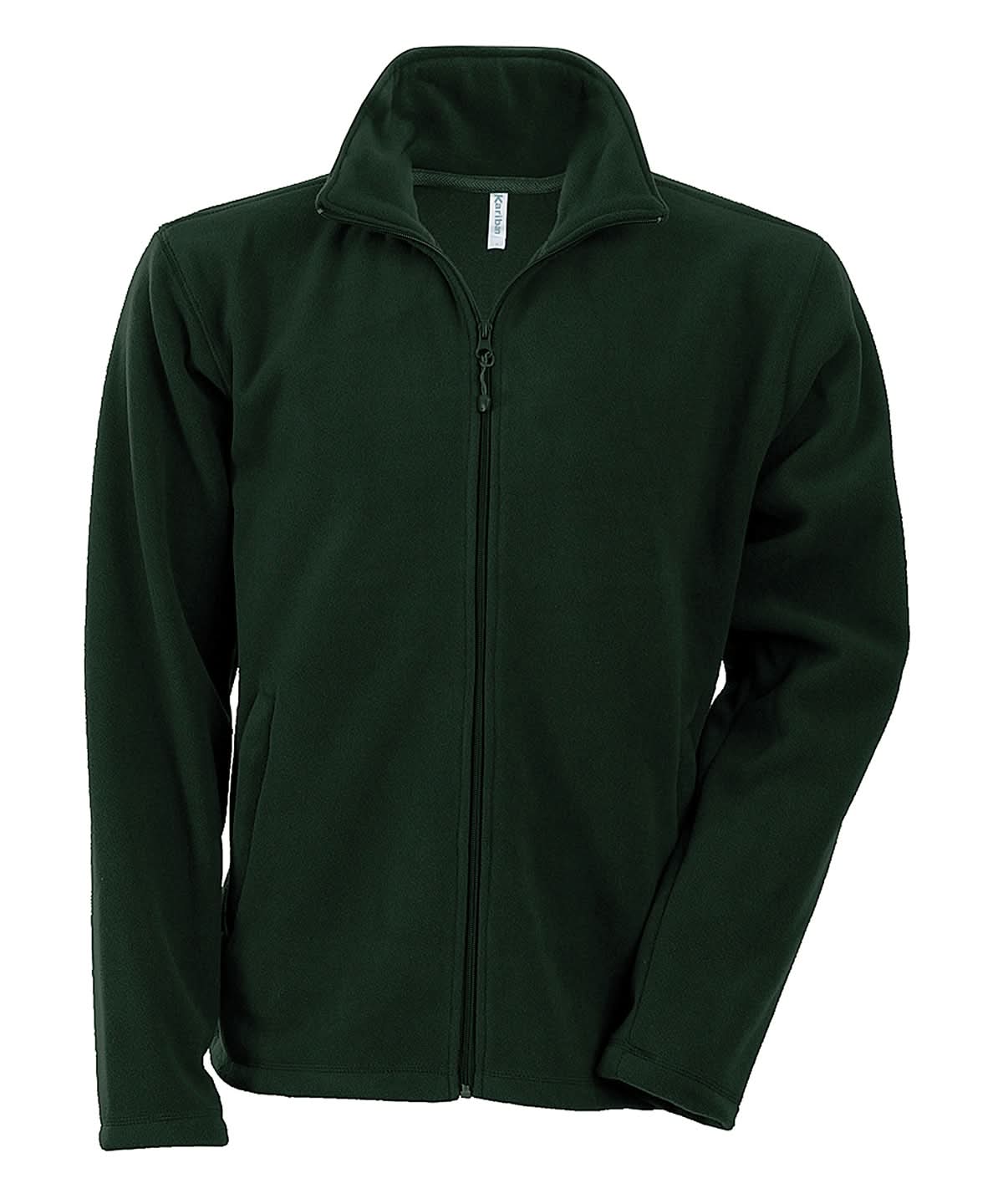 Kariban Falco full zip microfleece jacket KB911 - Forest Green - Customisable Jackets