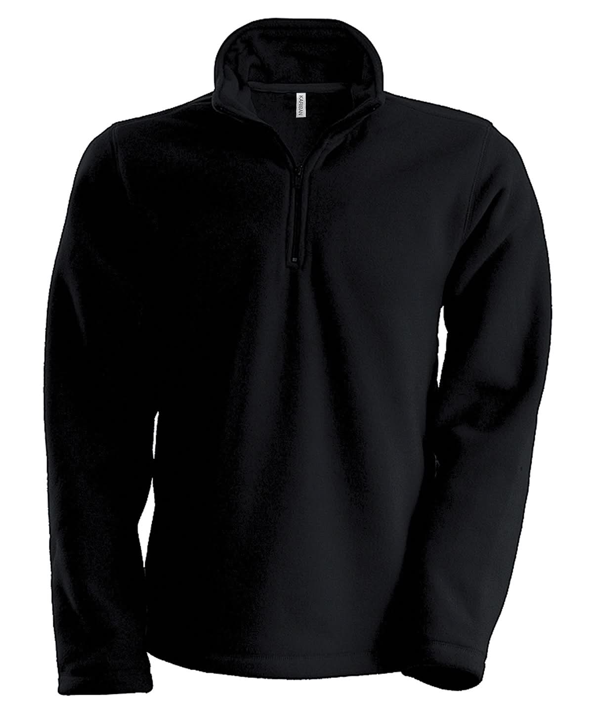Kariban Enzo zip neck microfleece jacket KB912 - Black - Customisable Jackets