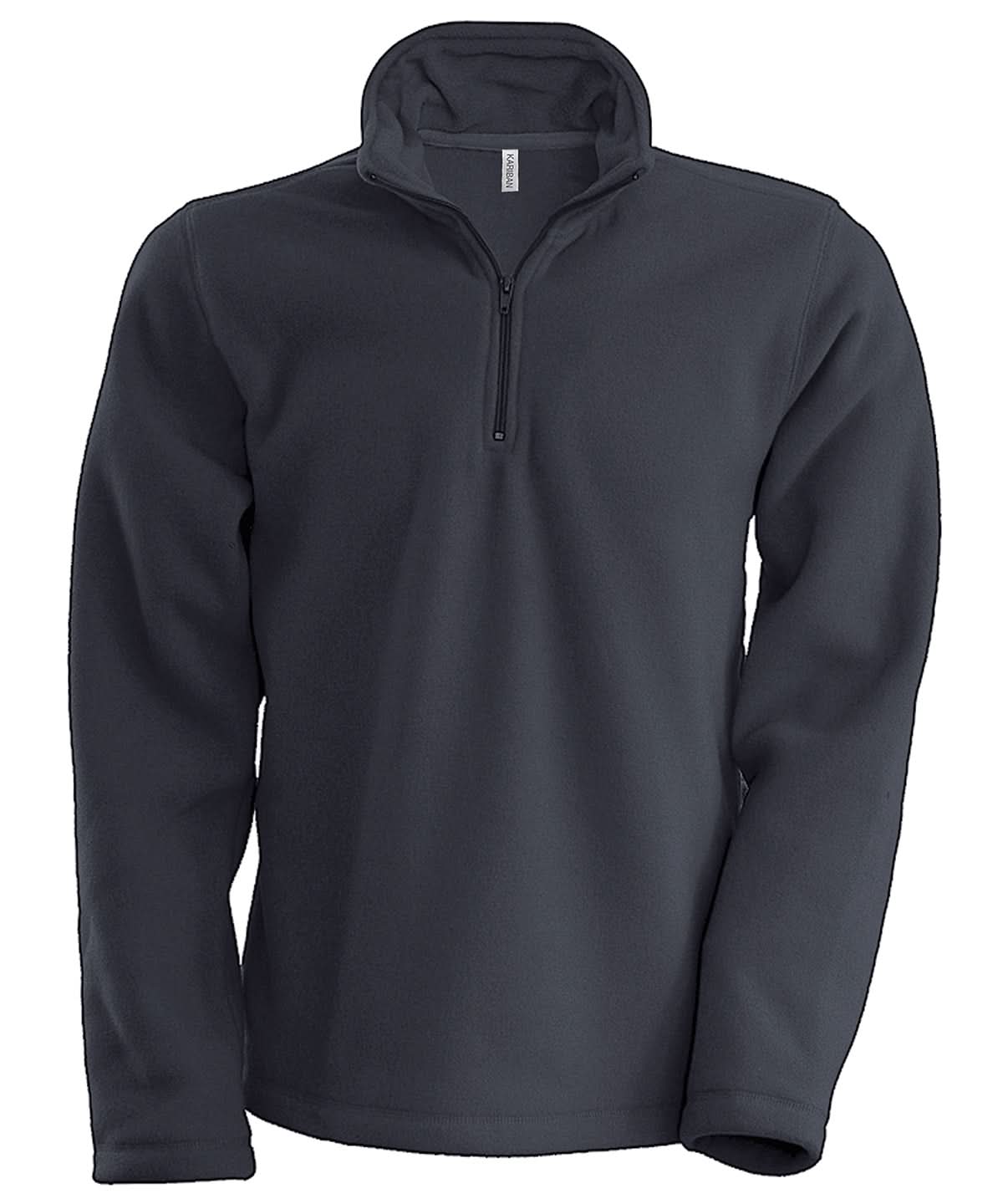 Kariban Enzo zip neck microfleece jacket KB912 - Convoy Grey - Customisable Jackets