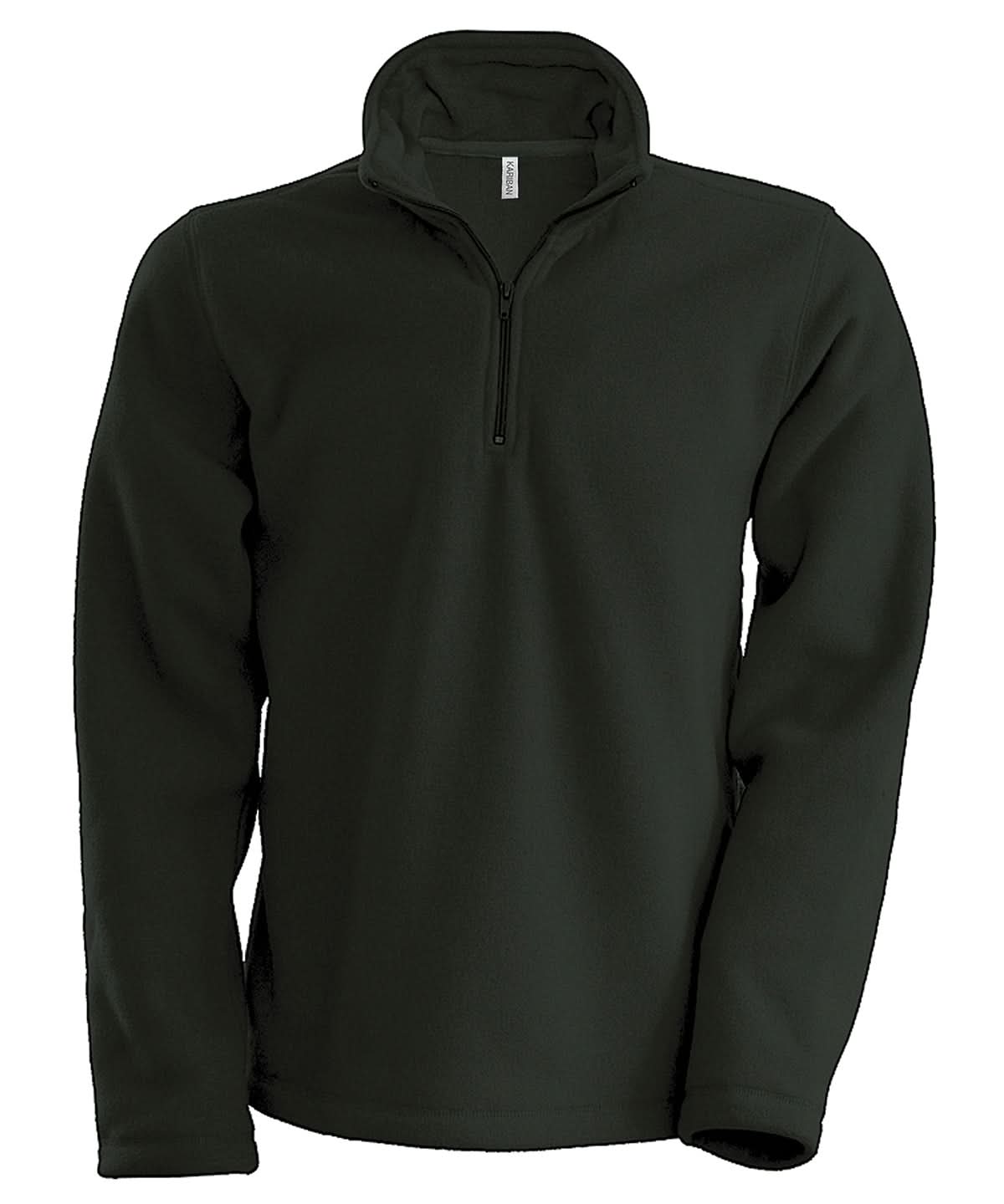 Kariban Enzo zip neck microfleece jacket KB912 - Dark Grey - Customisable Jackets