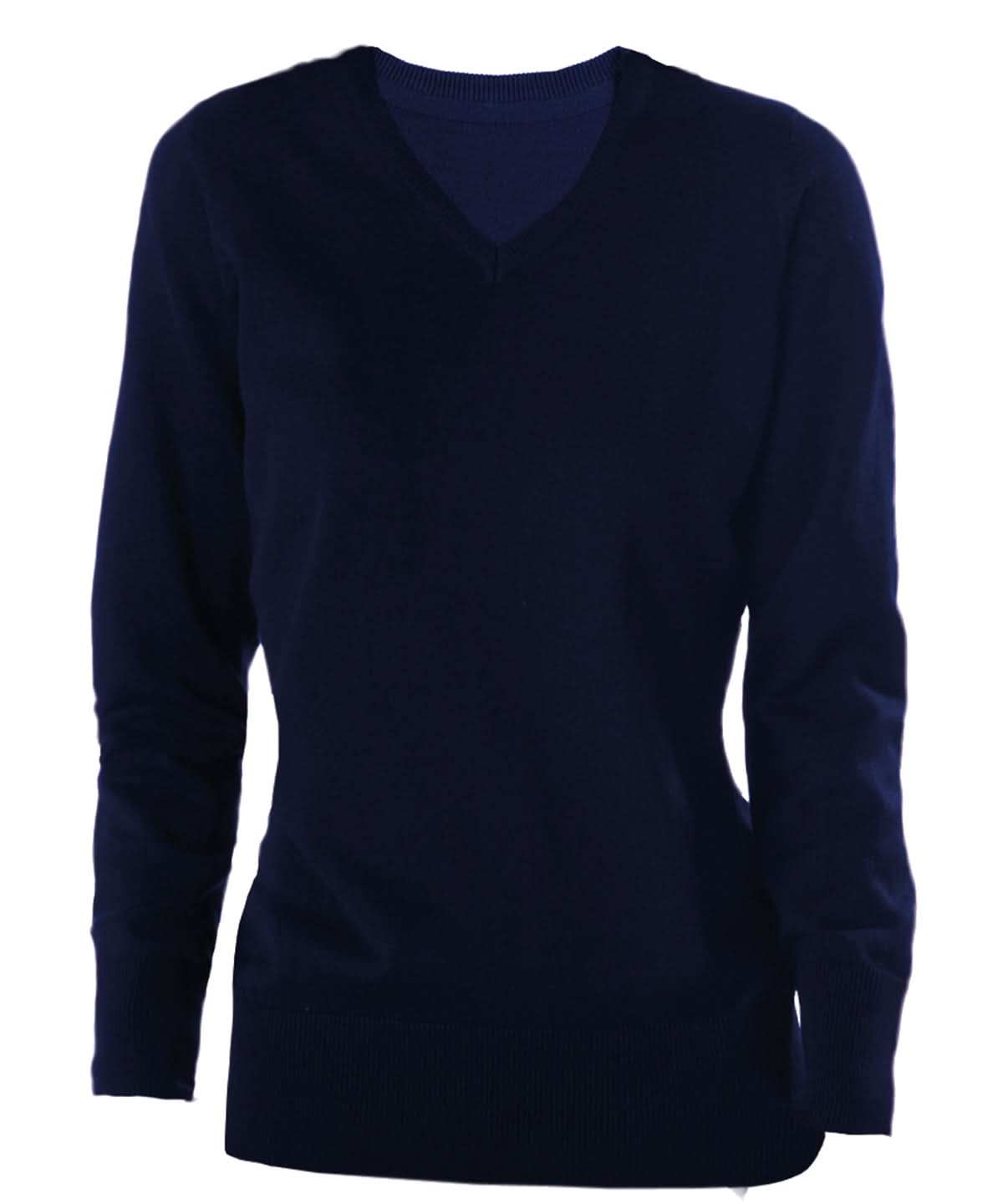 Kariban Ladies V neck jumper kb966 - Navy - Customisable Knitted Jumpers