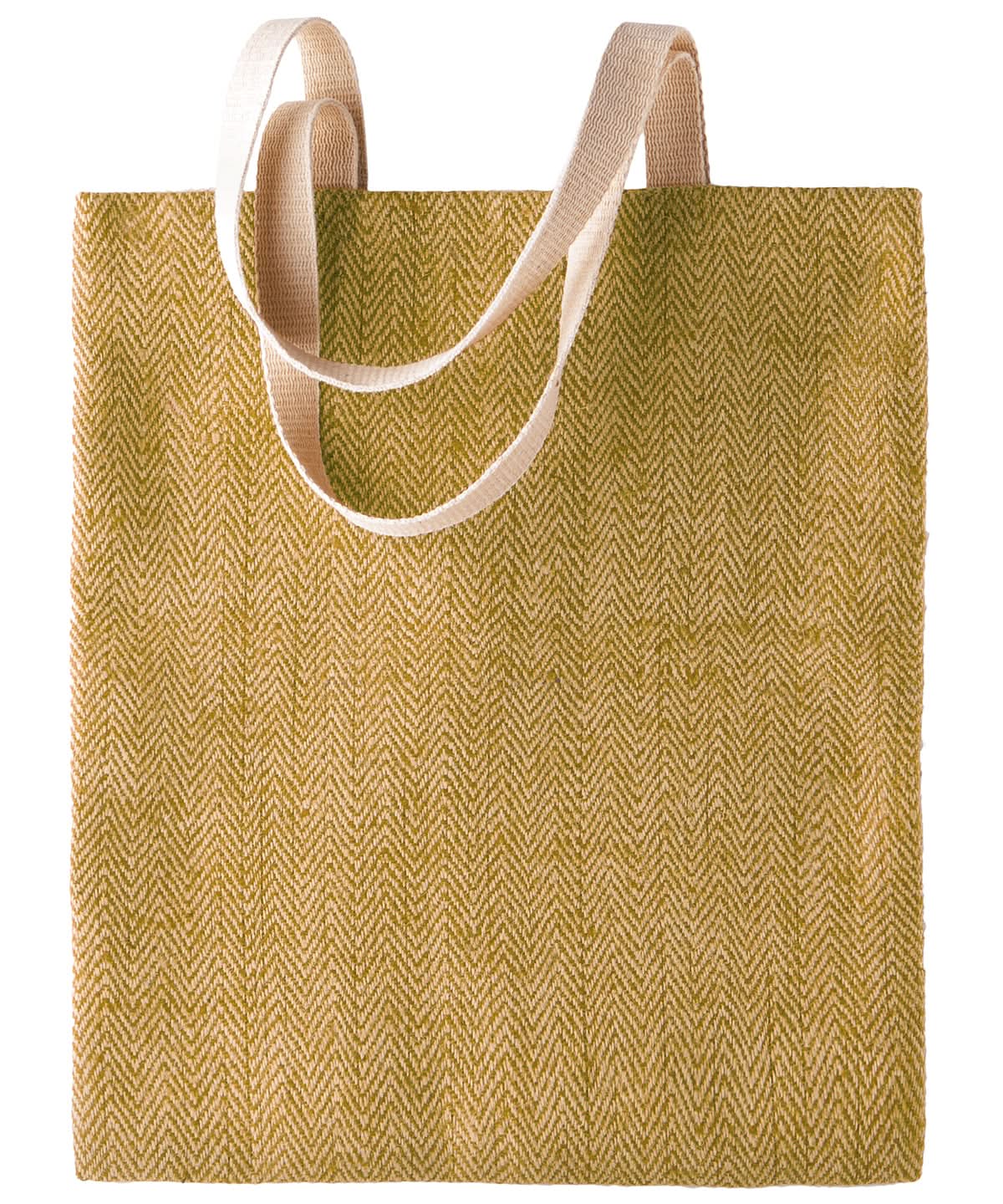 KiMood 100 natural yarn dyed jute bag KI009 - Natural Military Green One size - Customisable Bags