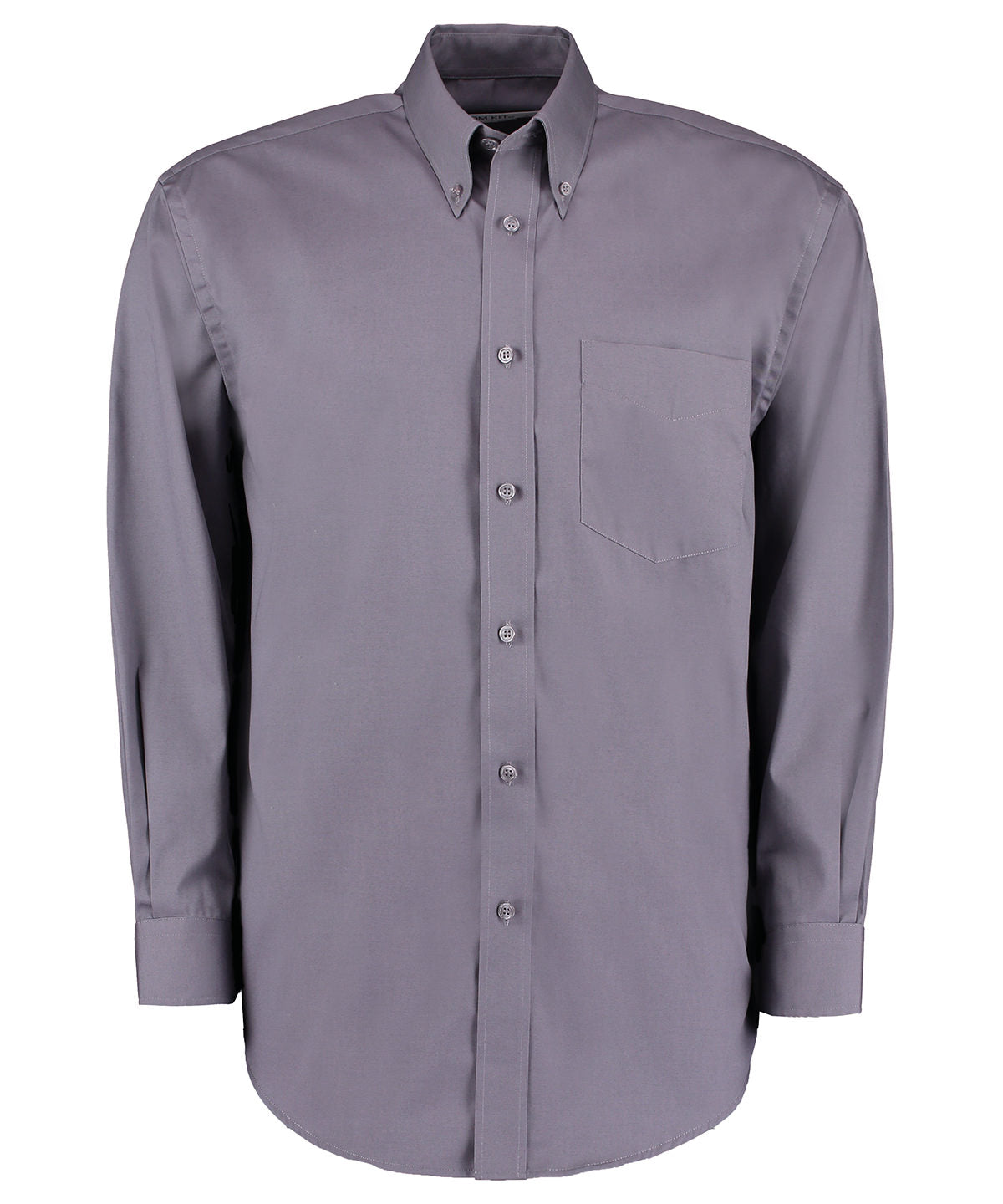 Kustom Kit Corporate Oxford Shirt Long Sleeve KK105 - Charcoal - Customisable Shirts