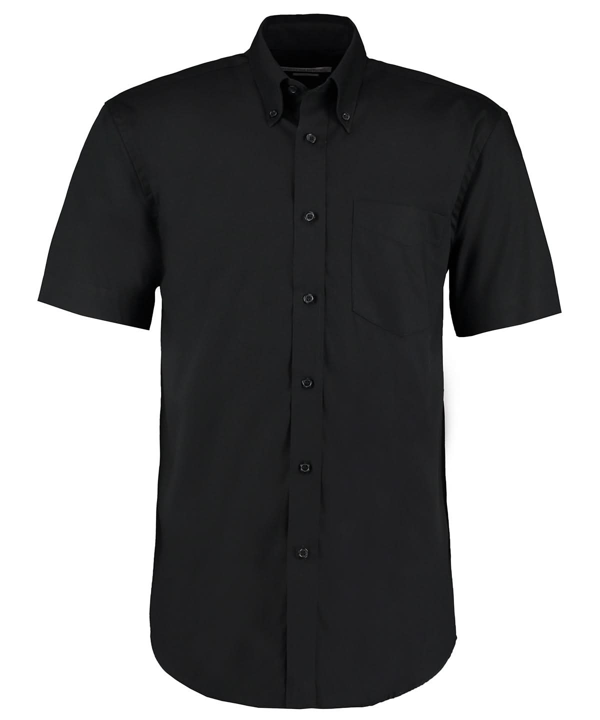 Kustom Kit Corporate Oxford shirt short sleeved classic fit Black KK109 - Black - Customisable Shirts