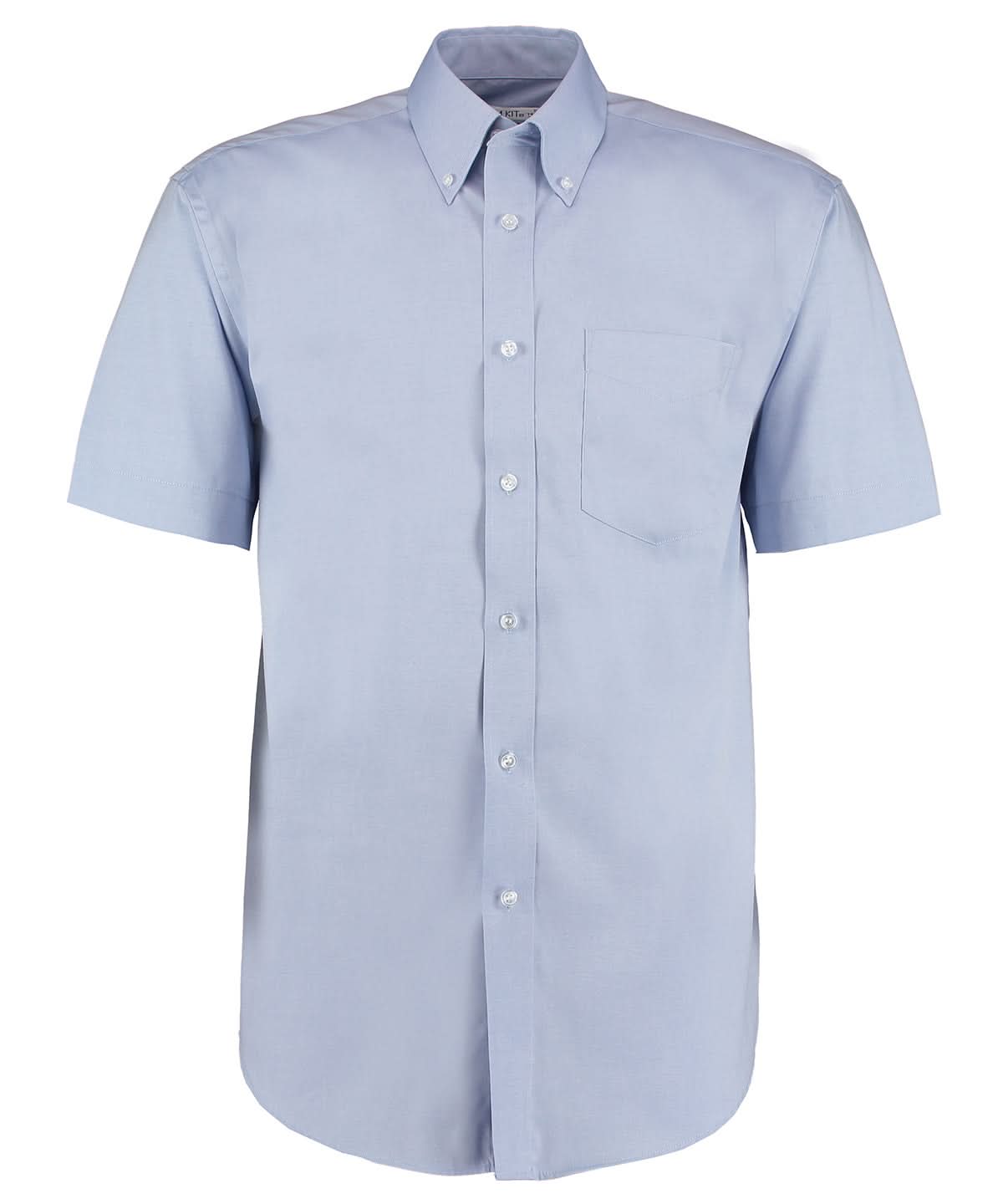 Kustom Kit Corporate Oxford shirt short sleeved classic fit Light Blue KK109 - Light Blue - Customisable Shirts