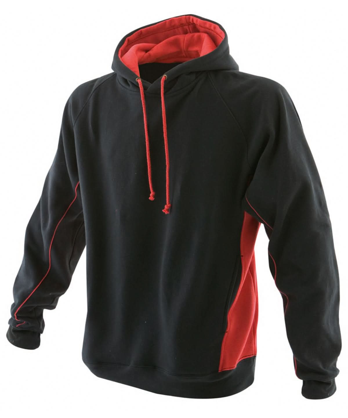 Finden & Hales Pullover hoodie LV335 - Black Red - Customisable Hoodies