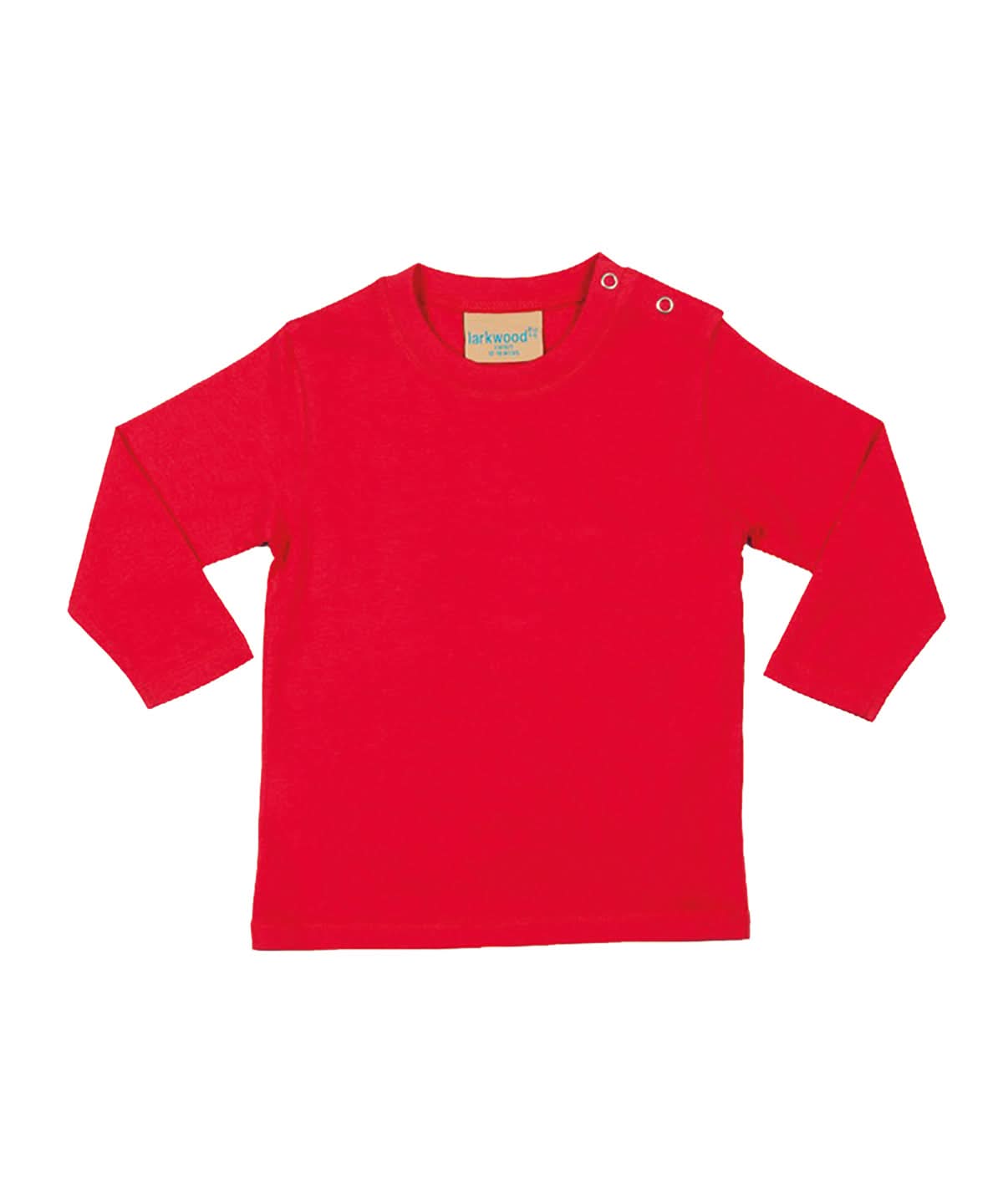 Larkwood Long Sleeved T Shirt LW21T - Red - Customisable T-Shirts