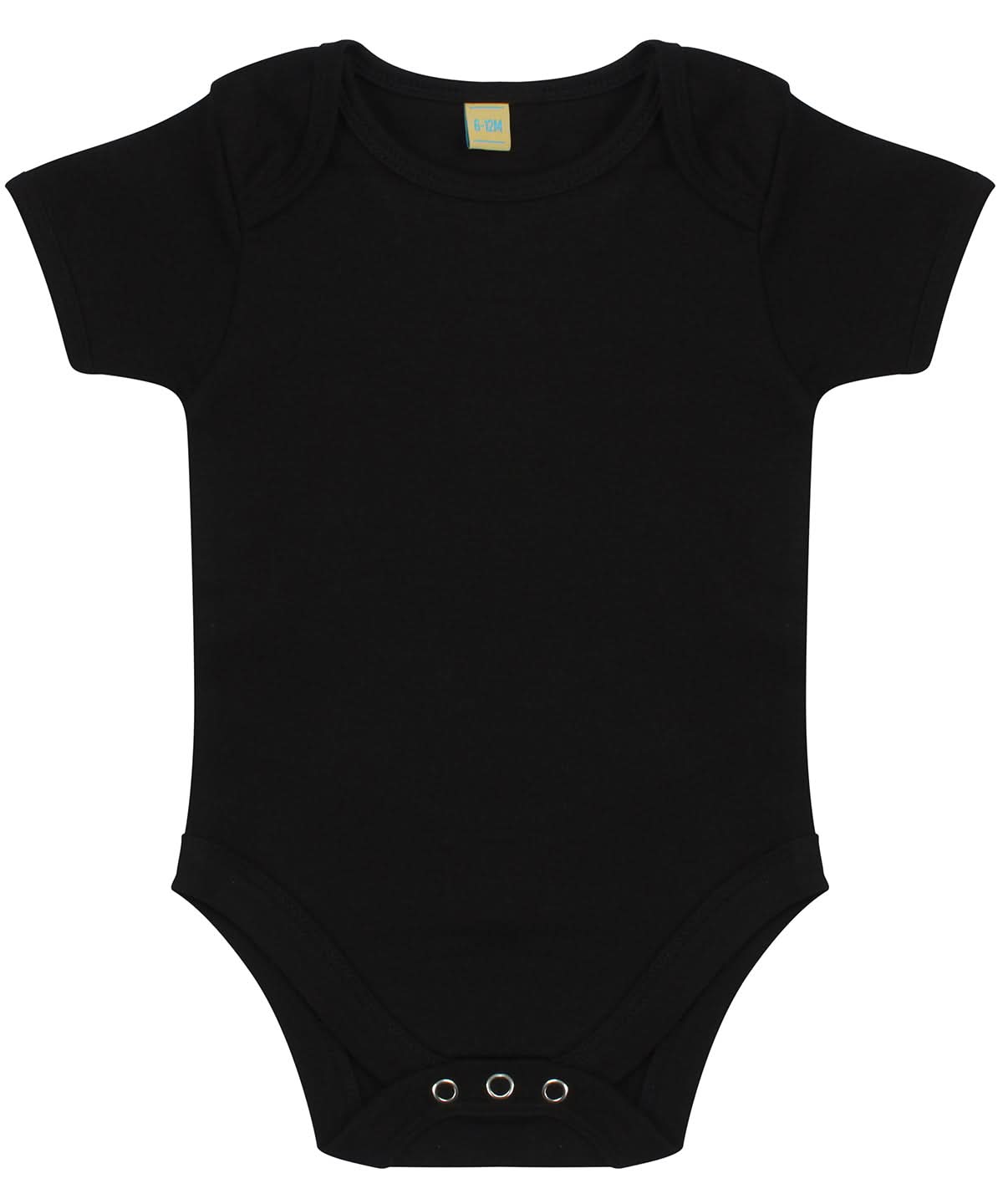 Larkwood Short Sleeved Bodysuit With Envelope Neck Opening LW55T - Black - Customisable Bodysuits