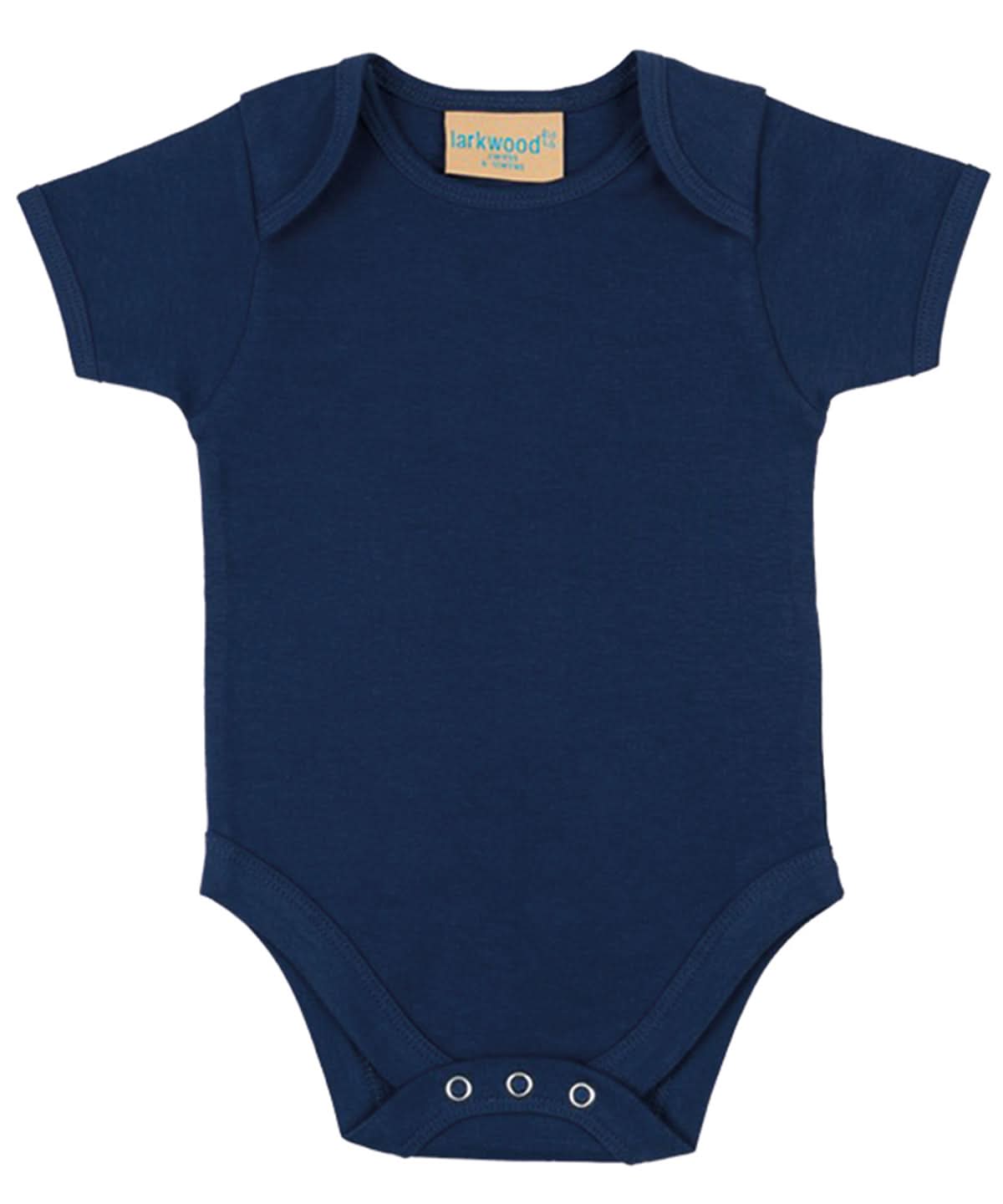 Larkwood Short Sleeved Bodysuit With Envelope Neck Opening LW55T - Navy - Customisable Bodysuits