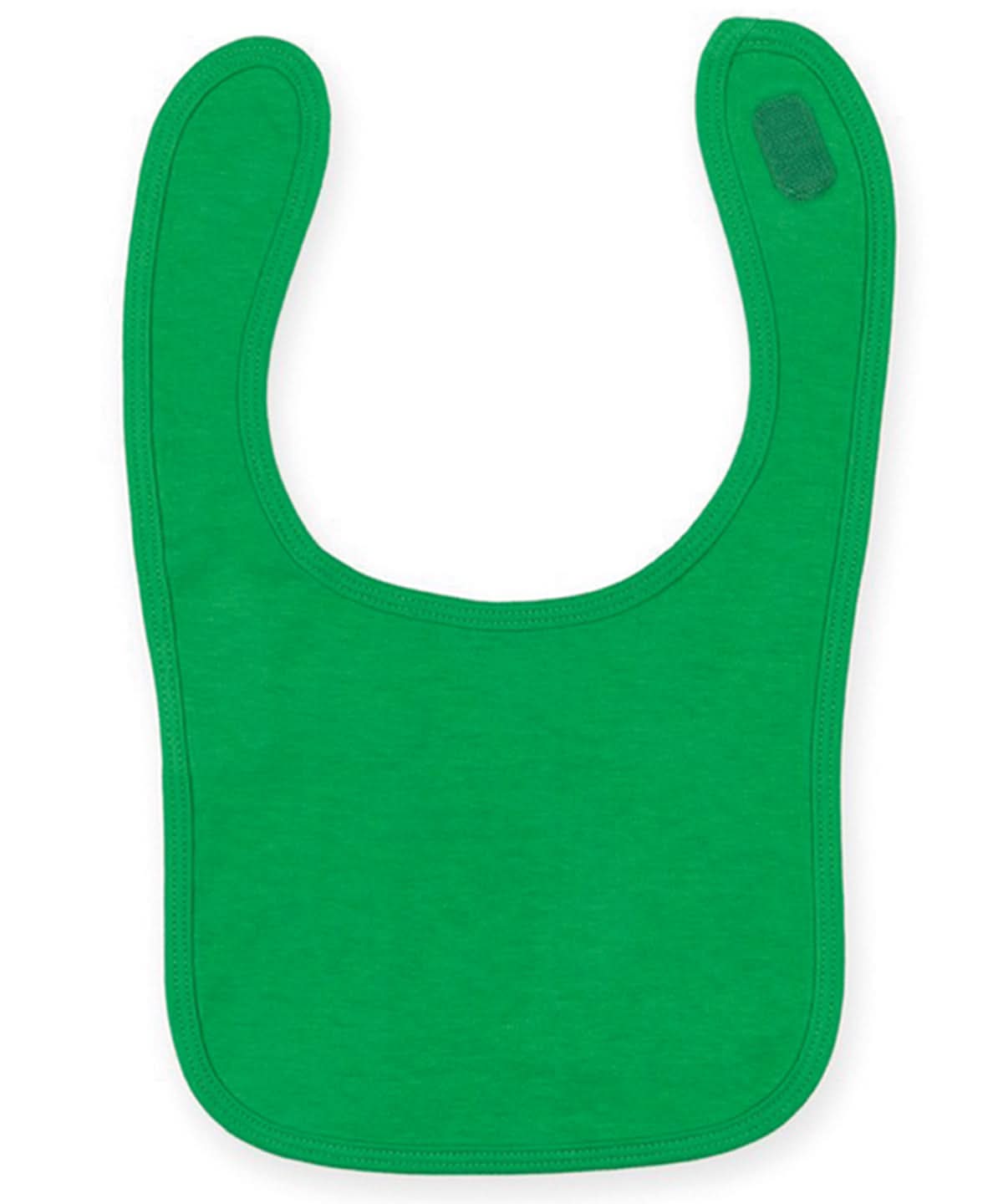 Larkwood Plain And Contrast Bib LW82T - Kelly One size - Customisable Bibs