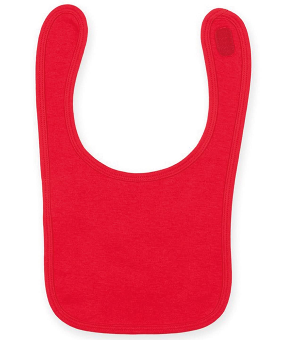 Larkwood Plain And Contrast Bib LW82T - Red One size - Customisable Bibs