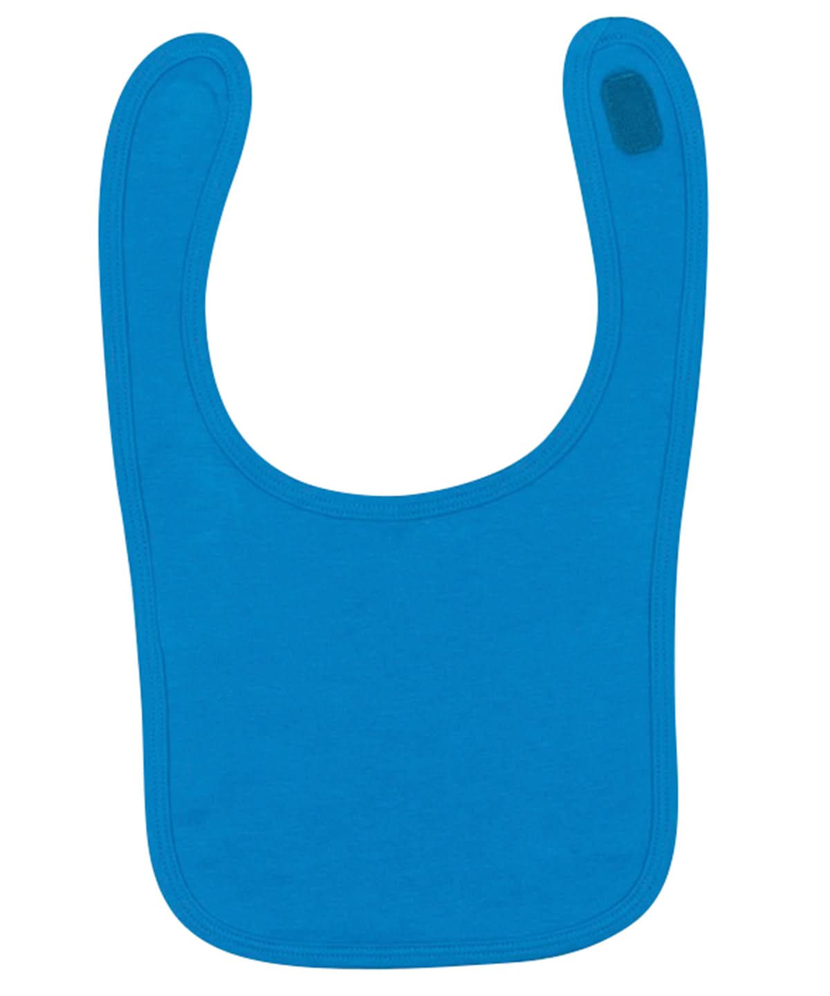 Larkwood Plain And Contrast Bib LW82T - Sapphire One size - Customisable Bibs