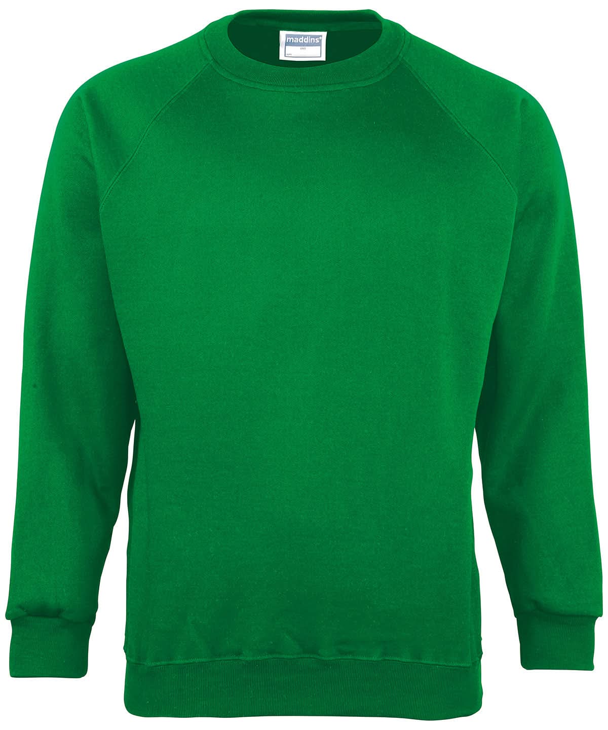 Maddins Kids Coloursure sweatshirt MD01B - Emerald - Customisable Sweatshirts