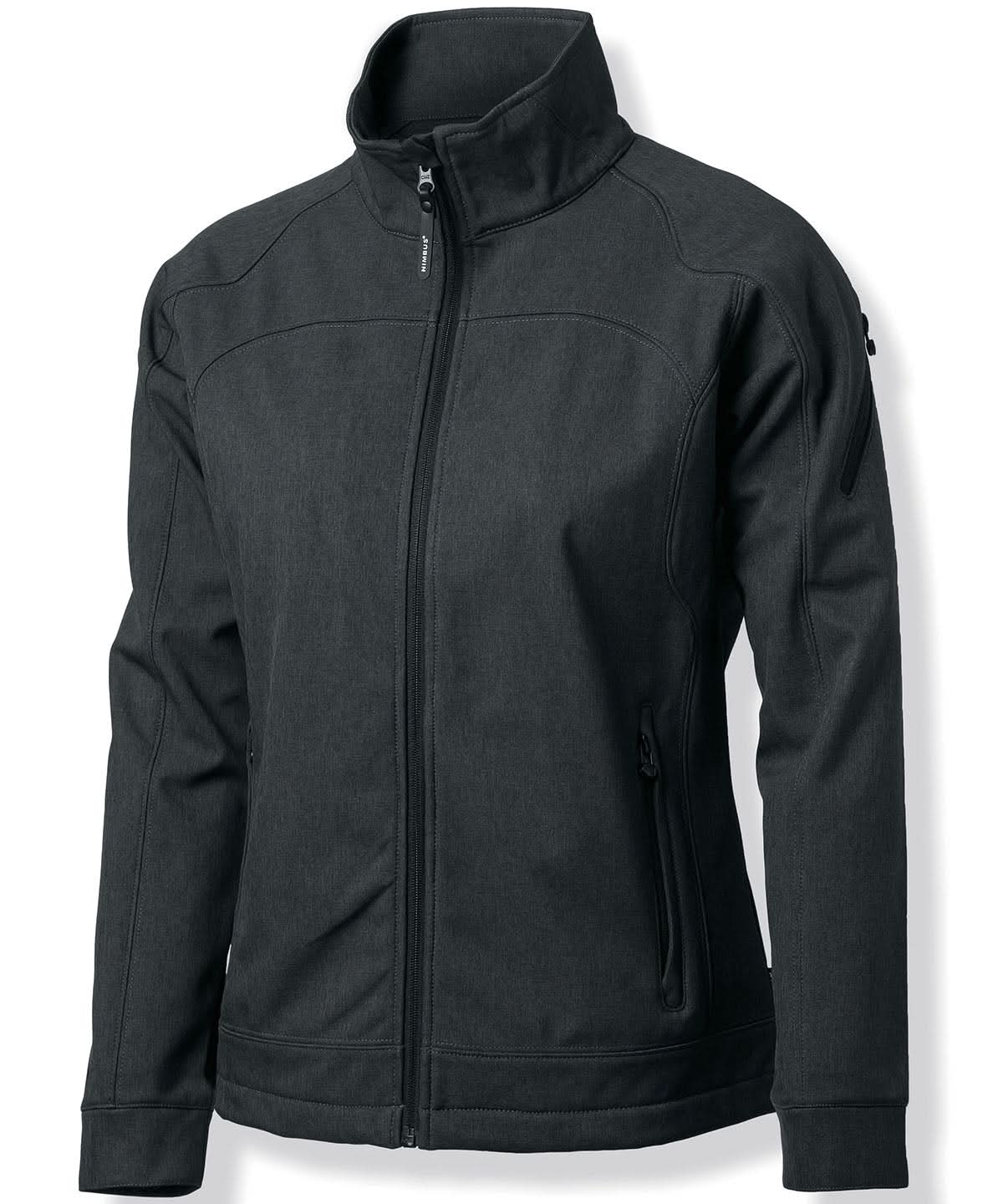 Nimbus Womens Duxbury fashionable performance softshell jacket NB30F - Grey Melange - Customisable Softshell Jacket