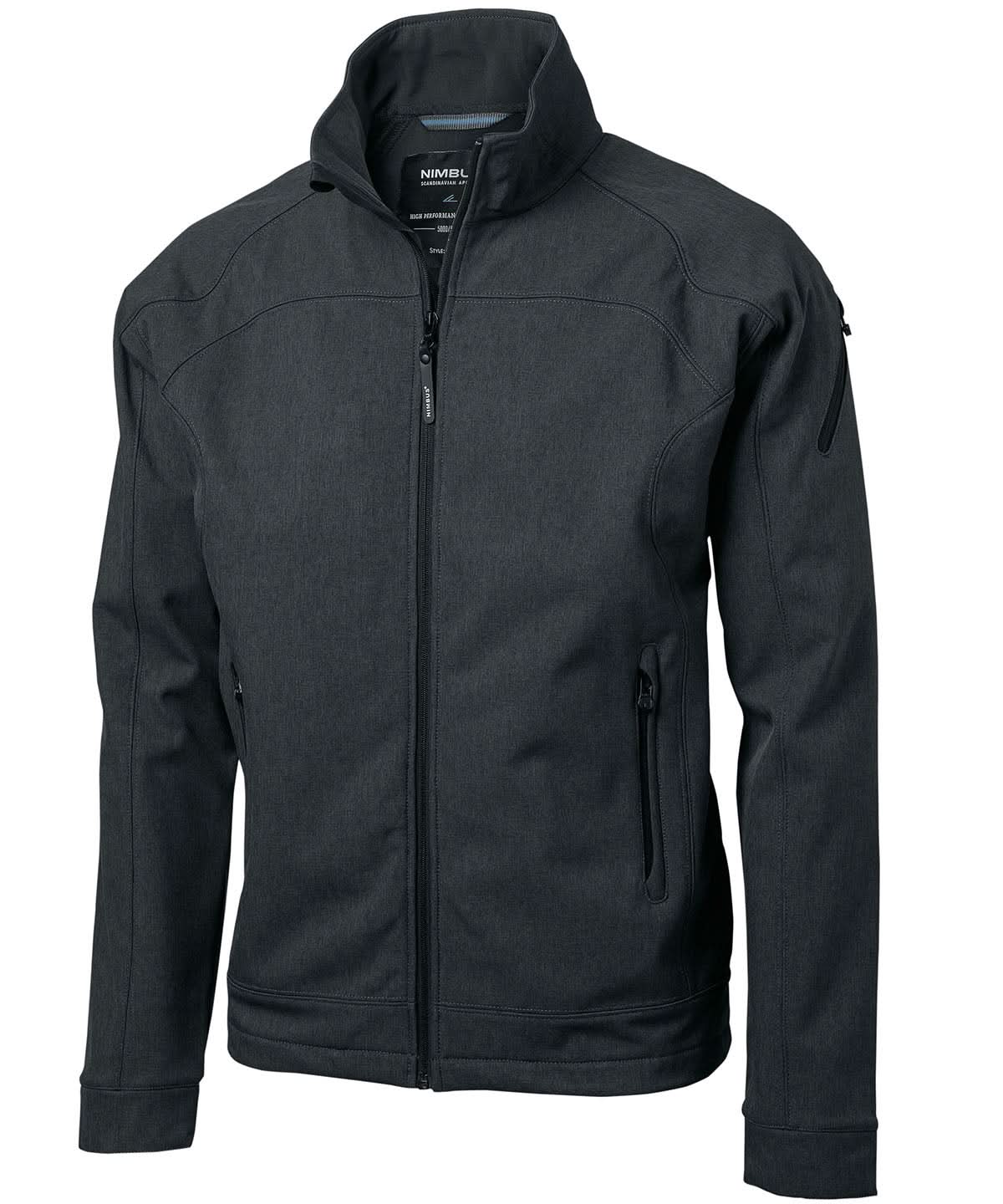 Nimbus Duxbury fashionable performance softshell jacket NB30M - Grey Melange - Customisable Softshell Jacket