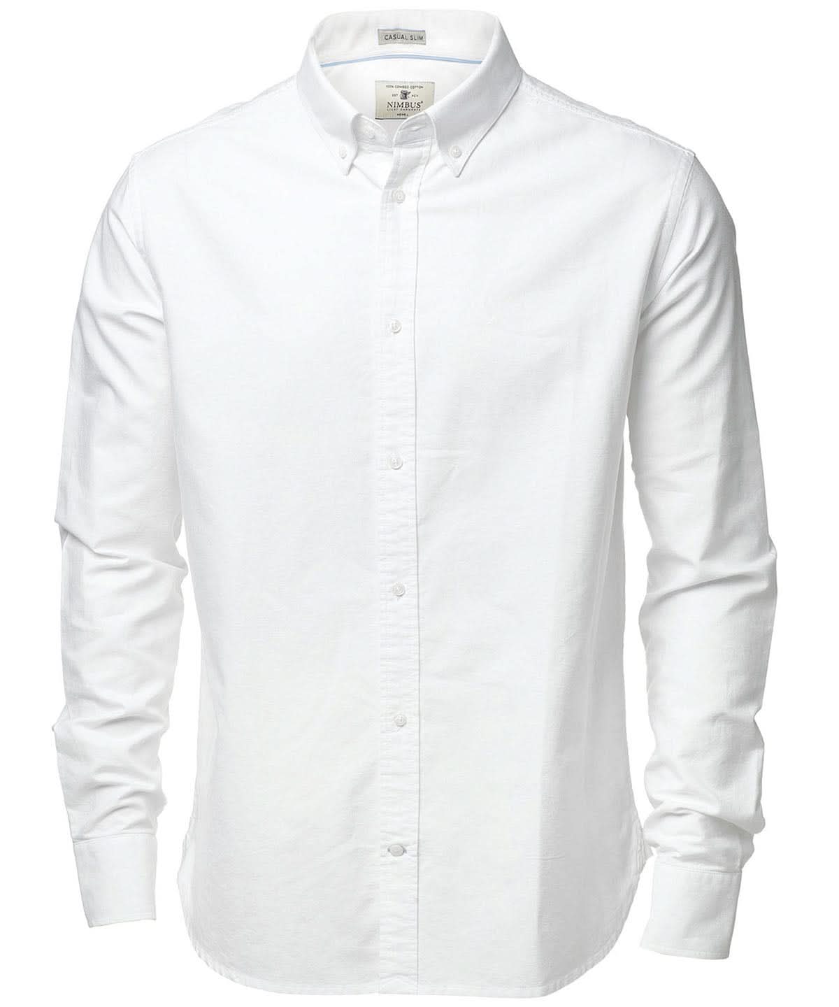 Nimbus Rochester modern fit classic Oxford shirt NB45M - White - Customisable Shirts