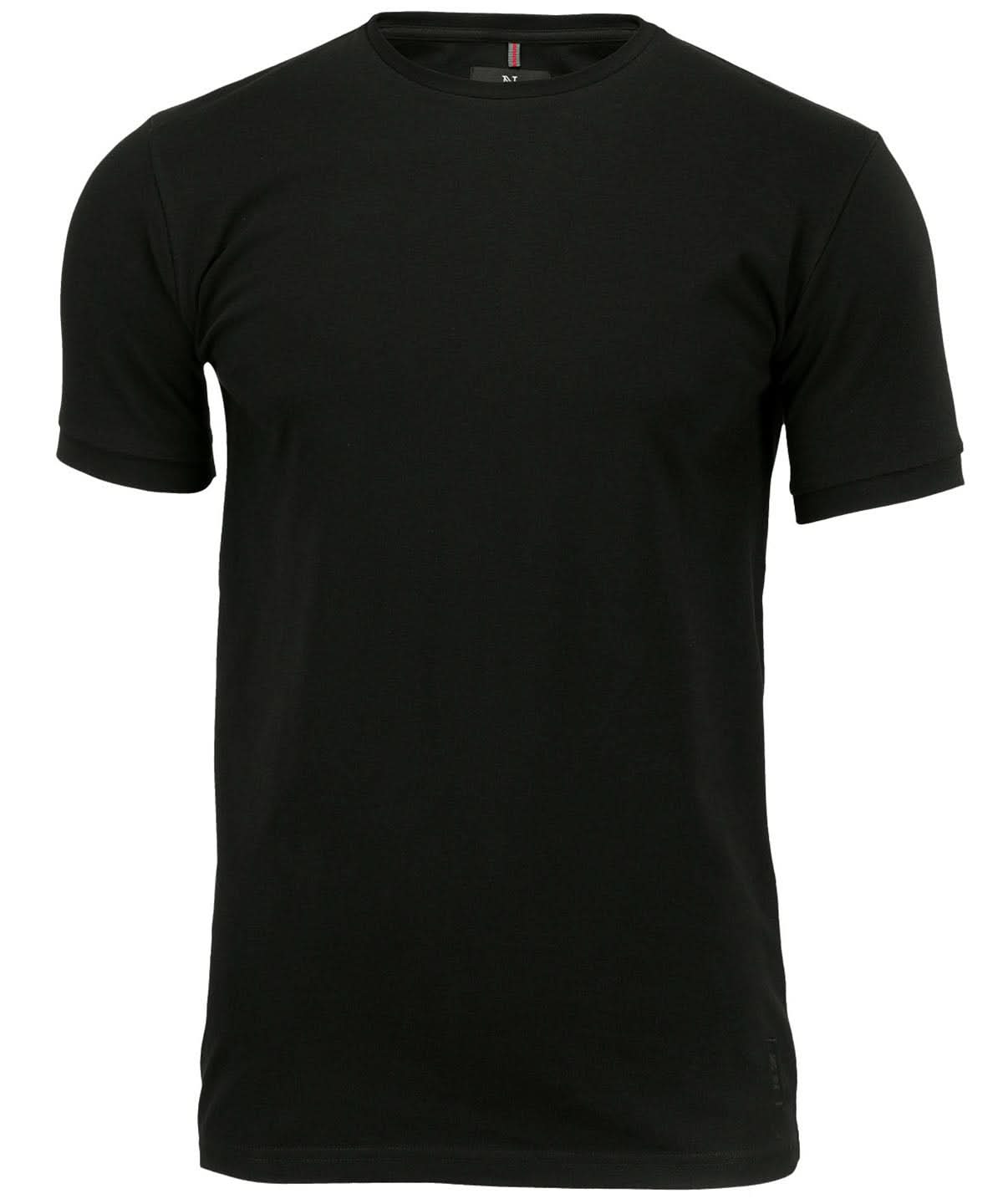 Nimbus Danbury the piqu tee NB72M - Black - Customisable T-Shirts