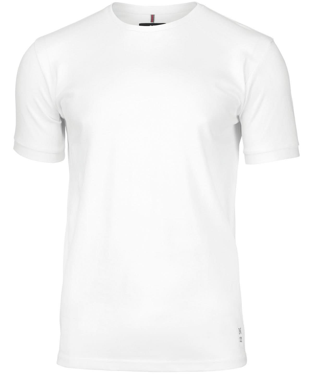 Nimbus Danbury the piqu tee NB72M - White - Customisable T-Shirts