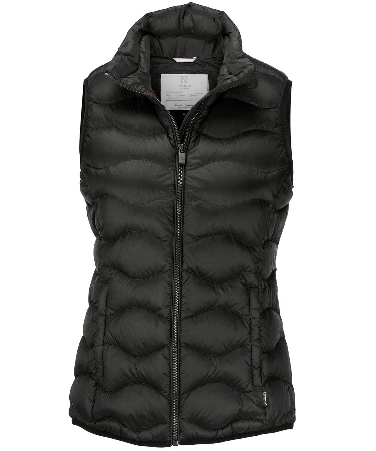 Nimbus Womens Vermont versatile down gilet NB79F - Black - Customisable Gilets & Body Warmers
