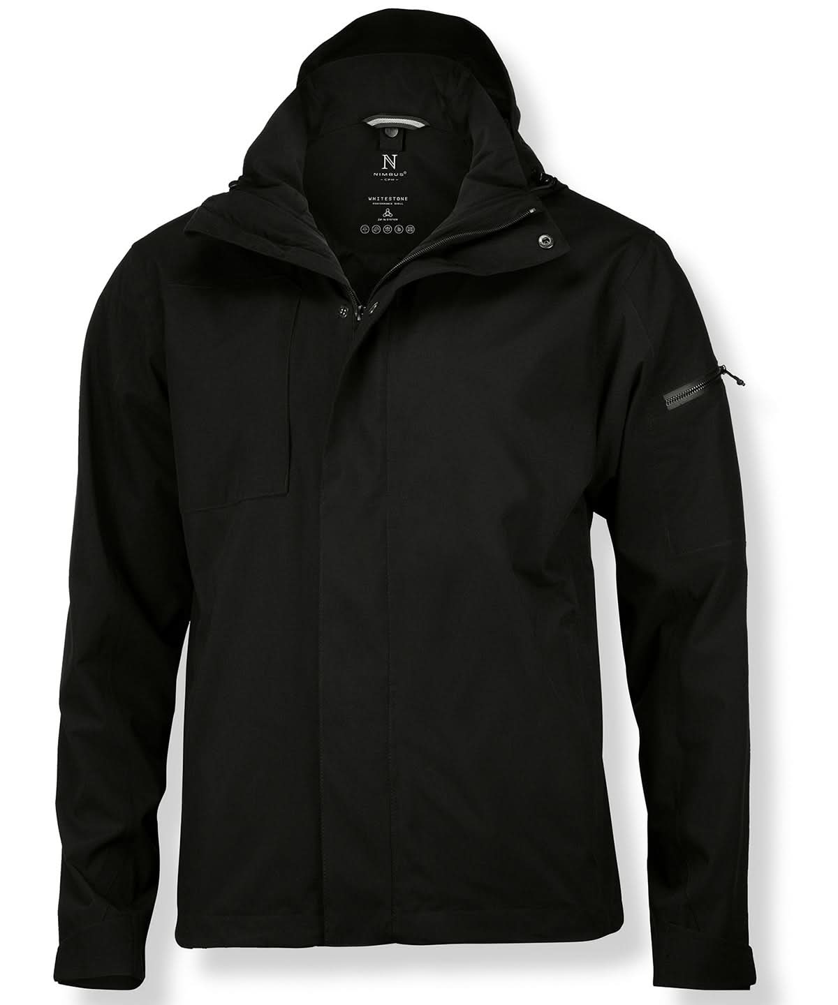Nimbus Whitestone performance shell jacket NB89M - Black - Customisable Jackets