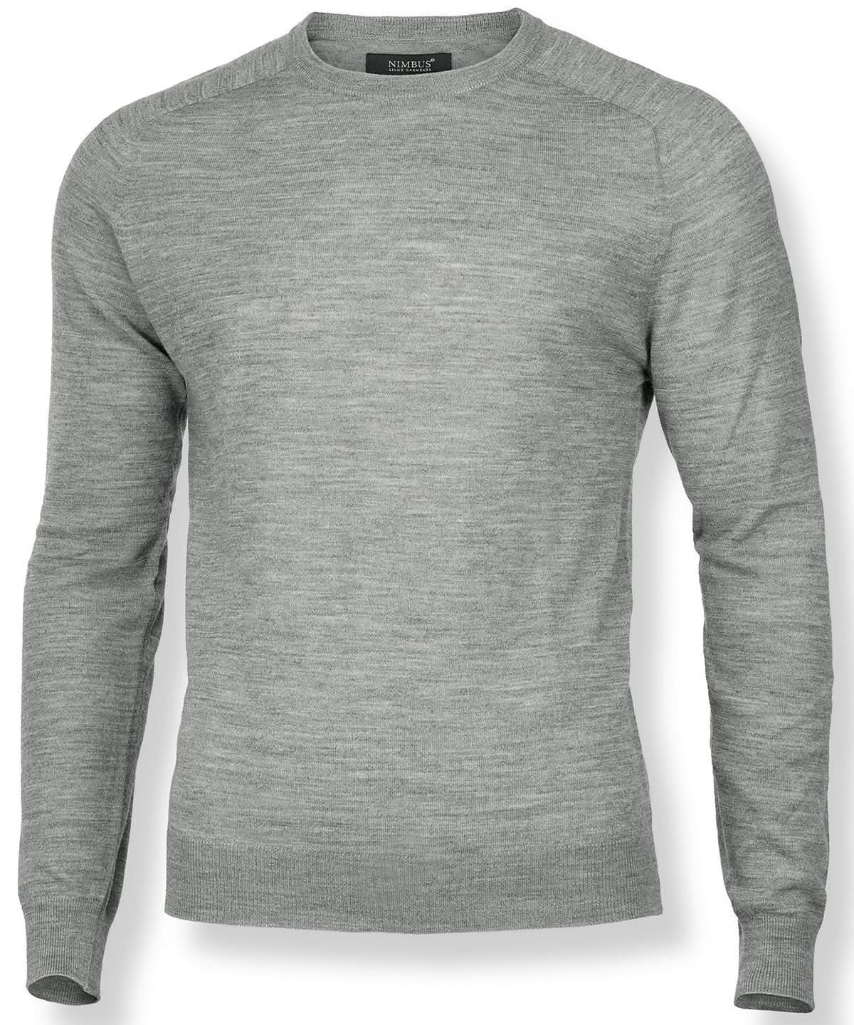 Nimbus Richmond elegant merino blend NB91M - Grey Melange - Customisable Knitted Jumpers
