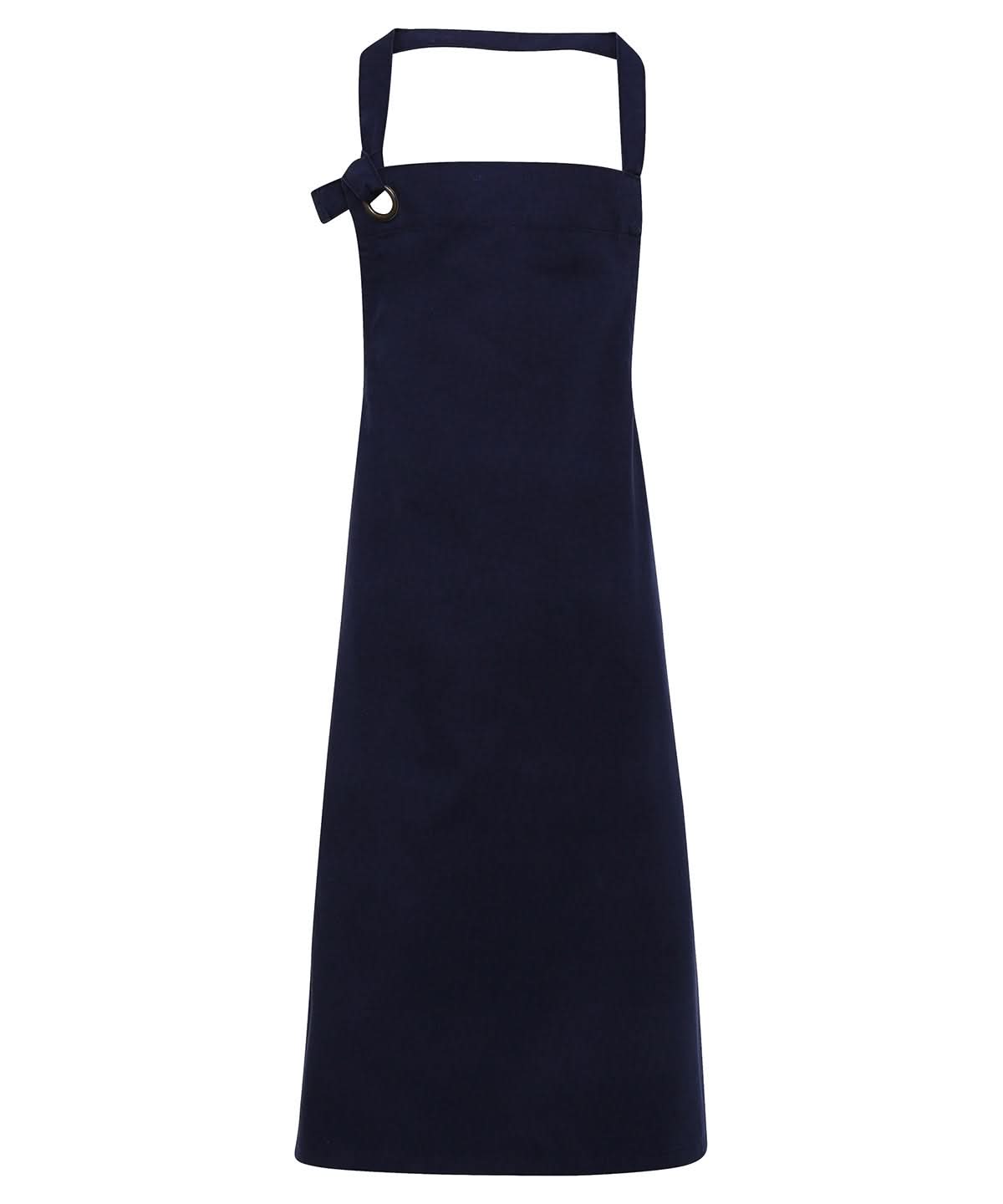 Premier Calibre heavy cotton canvas bib apron PR130 - Navy One size - Customisable Apron