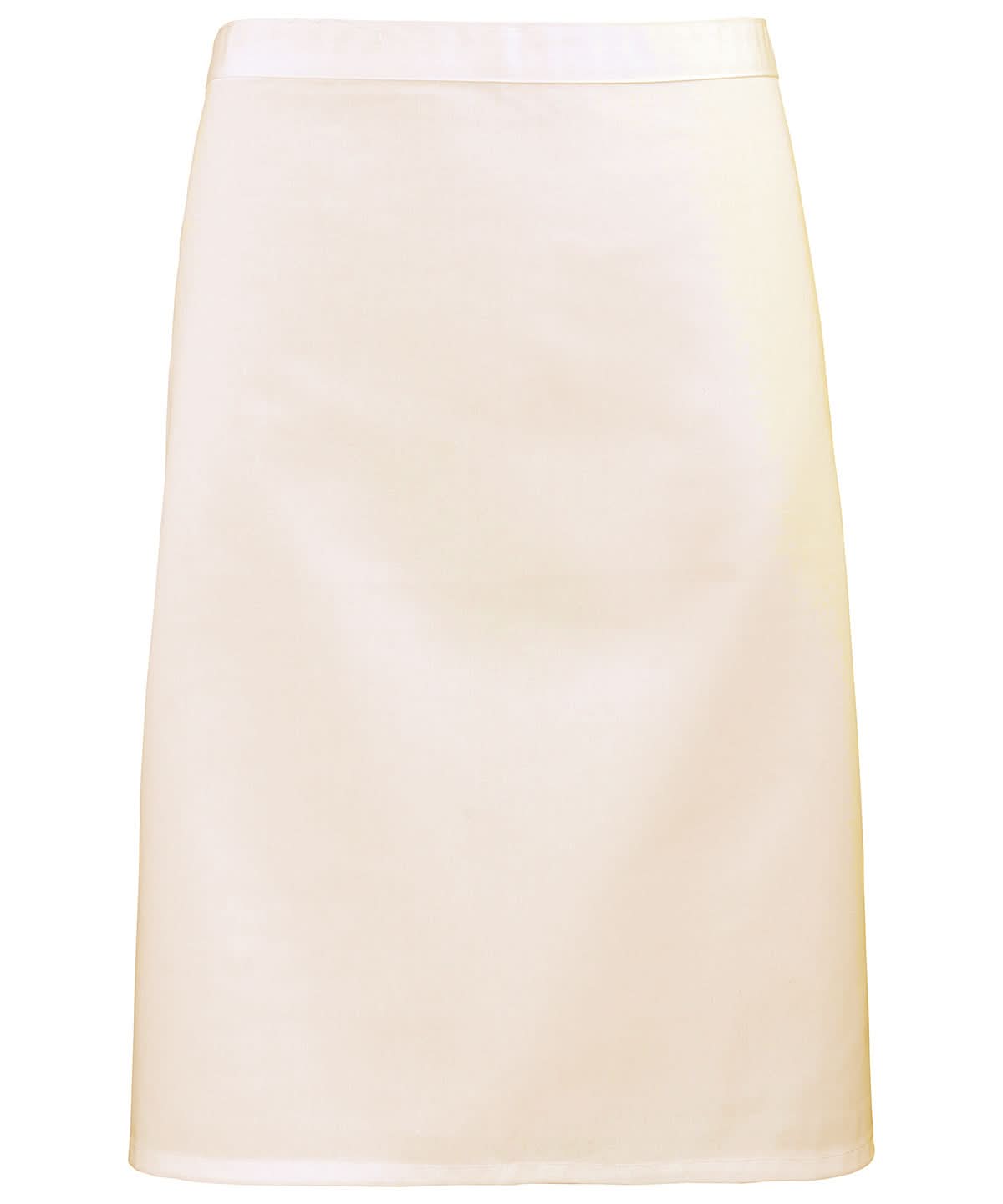 Premier Colours mid length apron PR151 - Natural One size - Customisable Apron