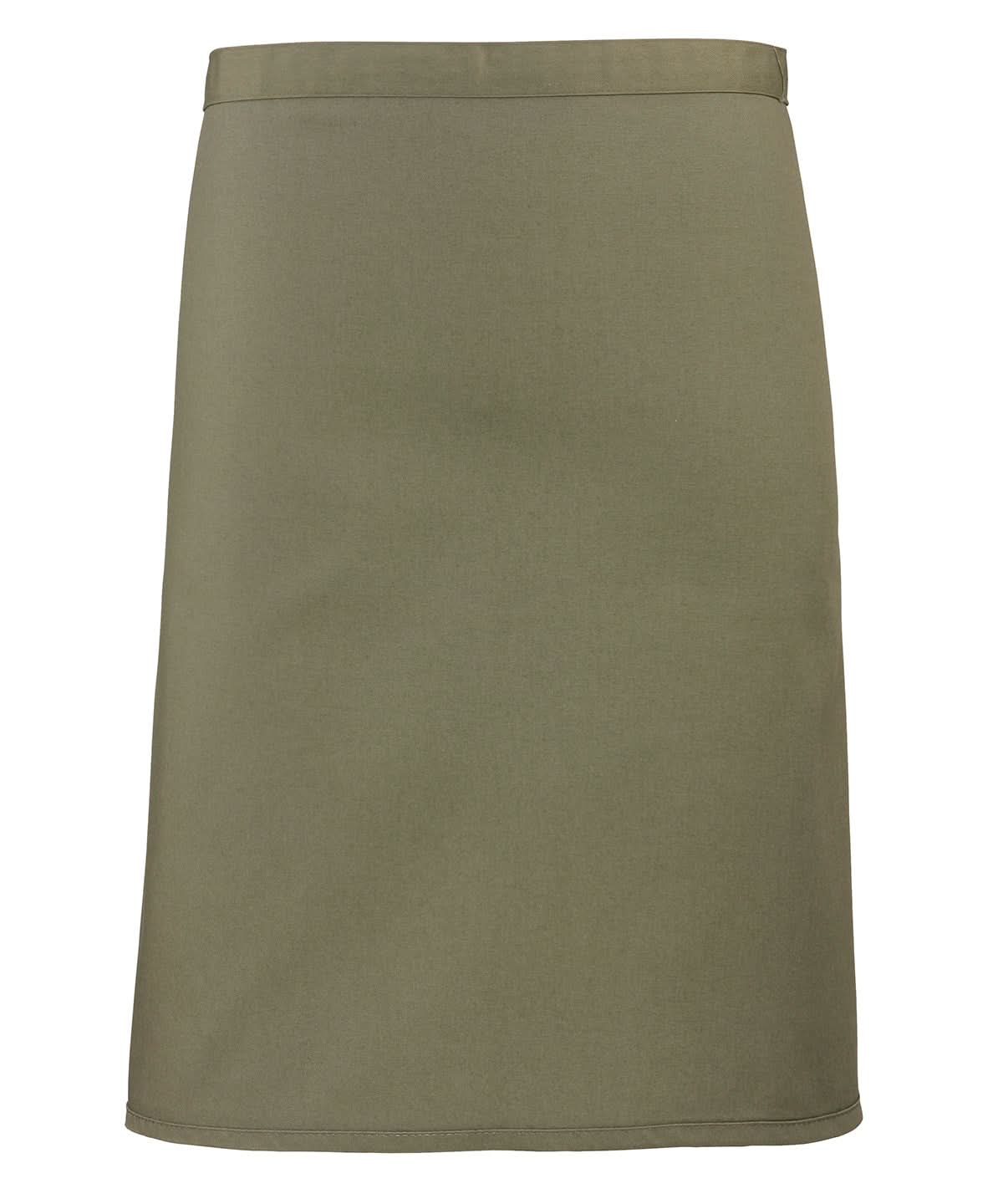 Premier Colours mid length apron PR151 - Olive One size - Customisable Apron
