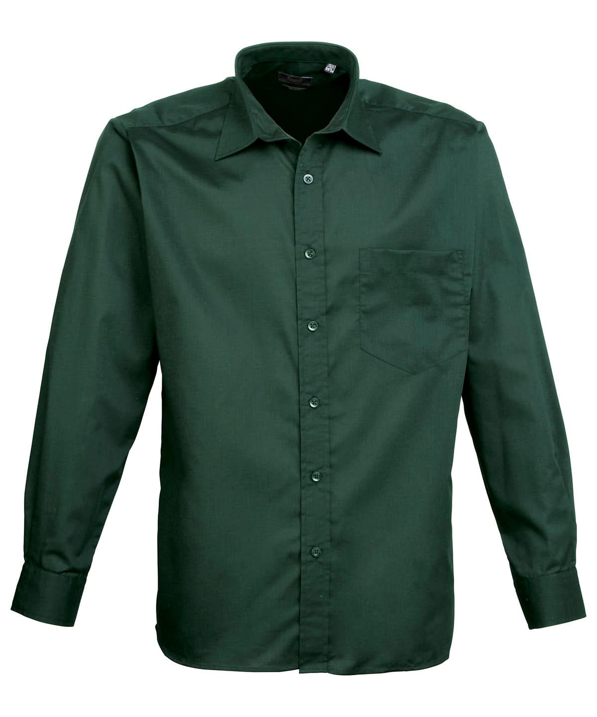 Premier Long sleeve poplin shirt Bottle PR200 - Bottle - Customisable Shirts