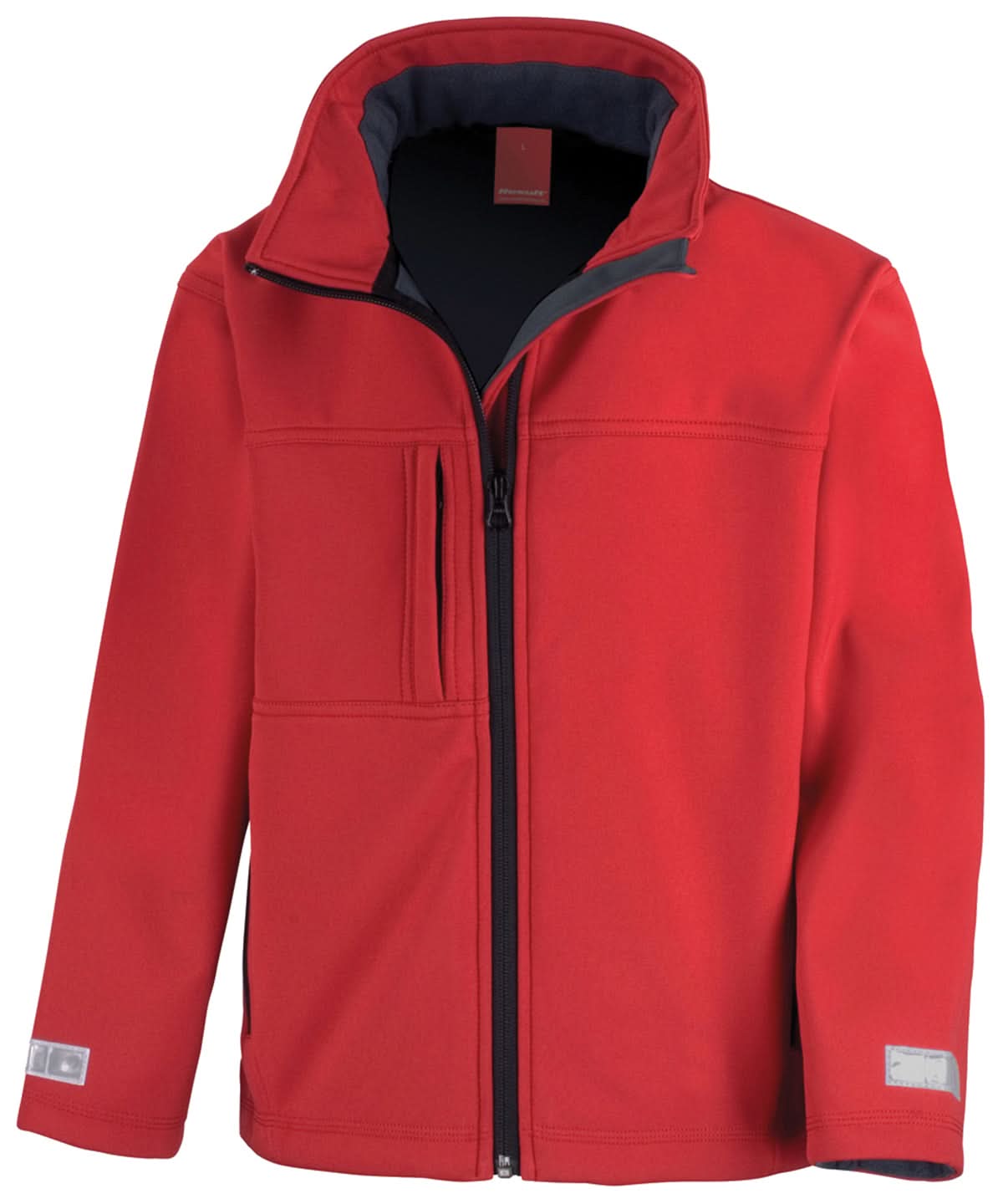 Result Junior classic softshell 3 layer jacket R121J - Red - Customisable Softshell Jacket